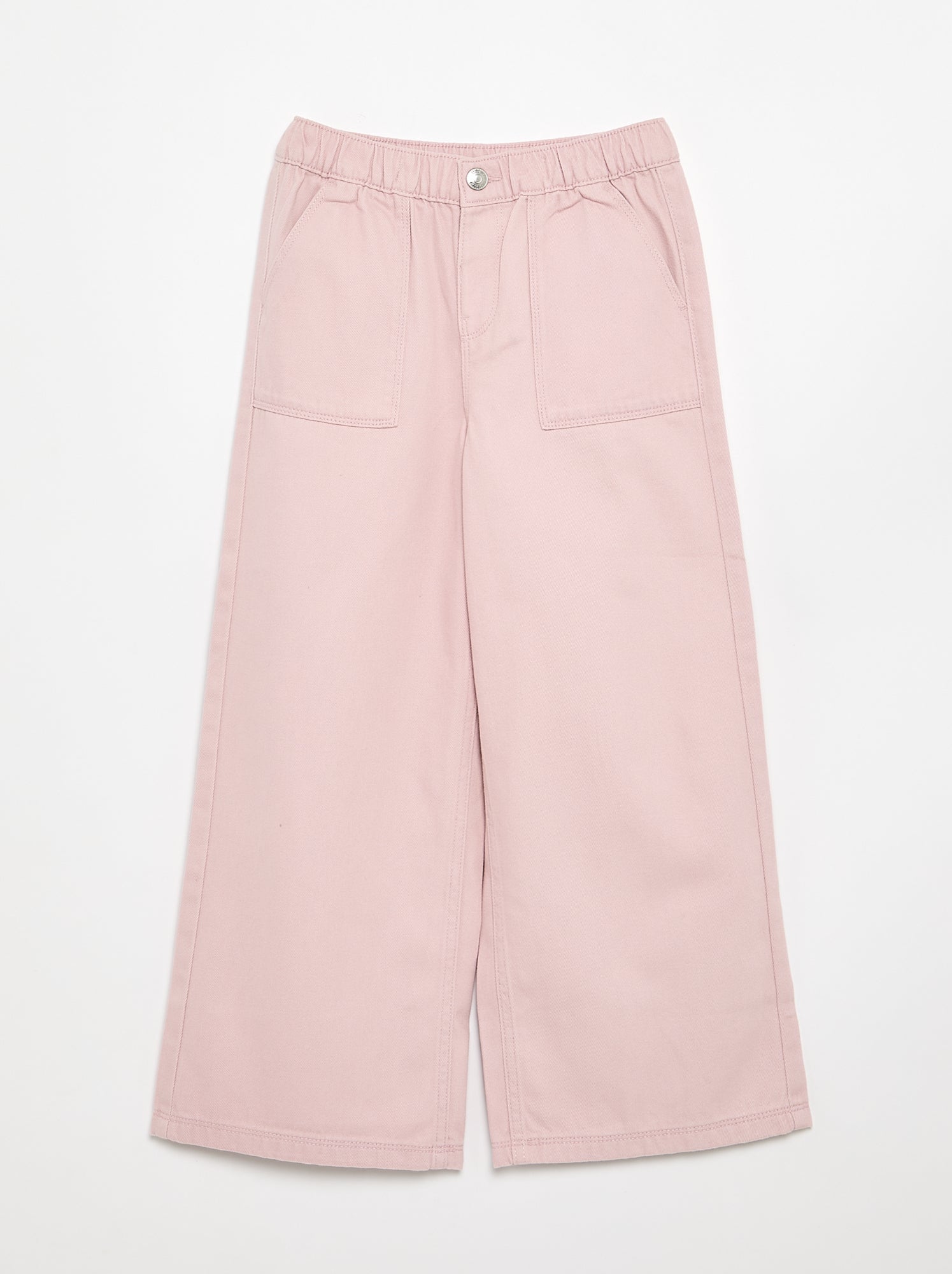 Pantalon en coton - coupe confortable - Violet