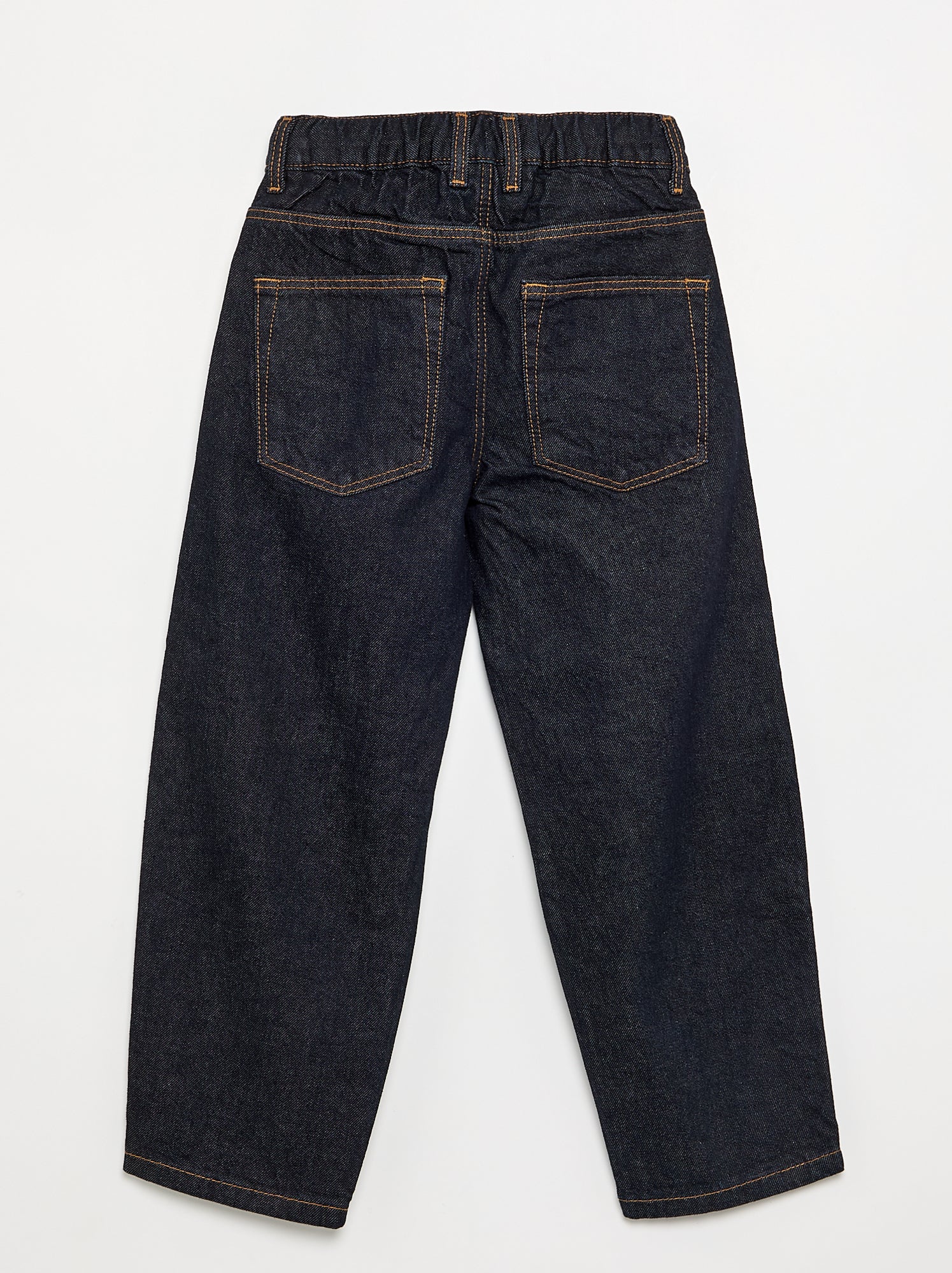 Pantalon en denim forme large - Bleu (GJS85_1)