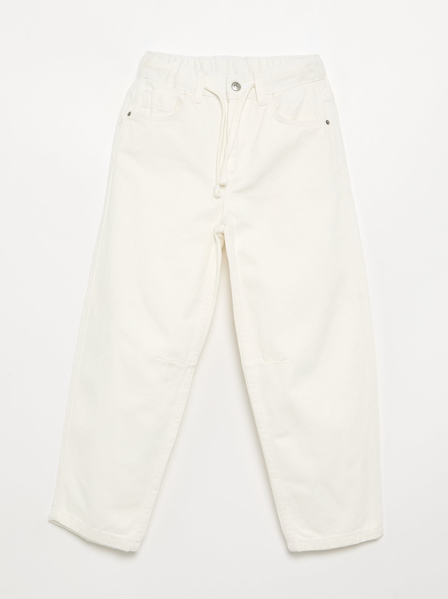 Pantalon en denim forme large - Bleu (GJS85_4)