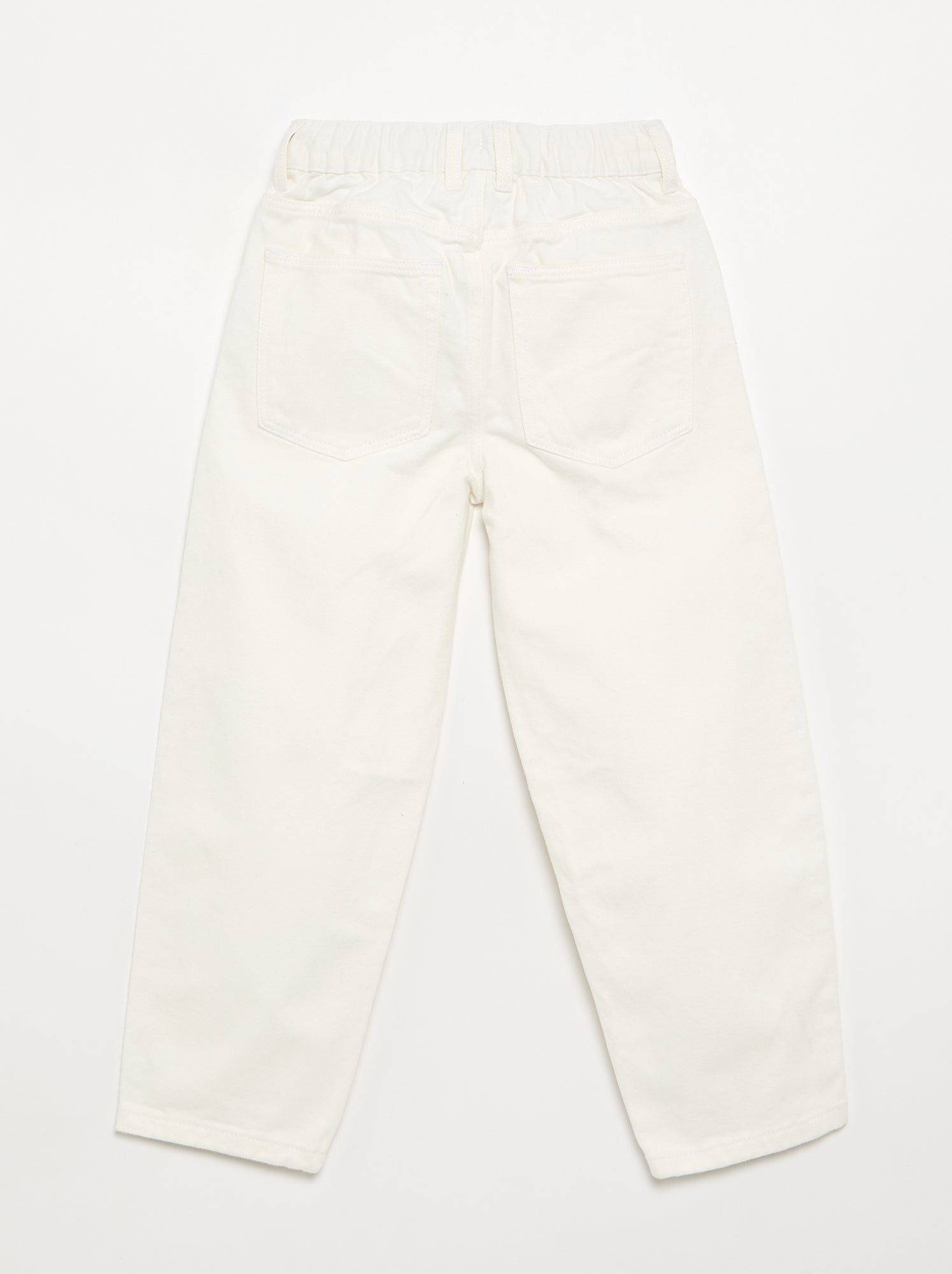 Pantalon en denim forme large - Bleu (GJS85_4)