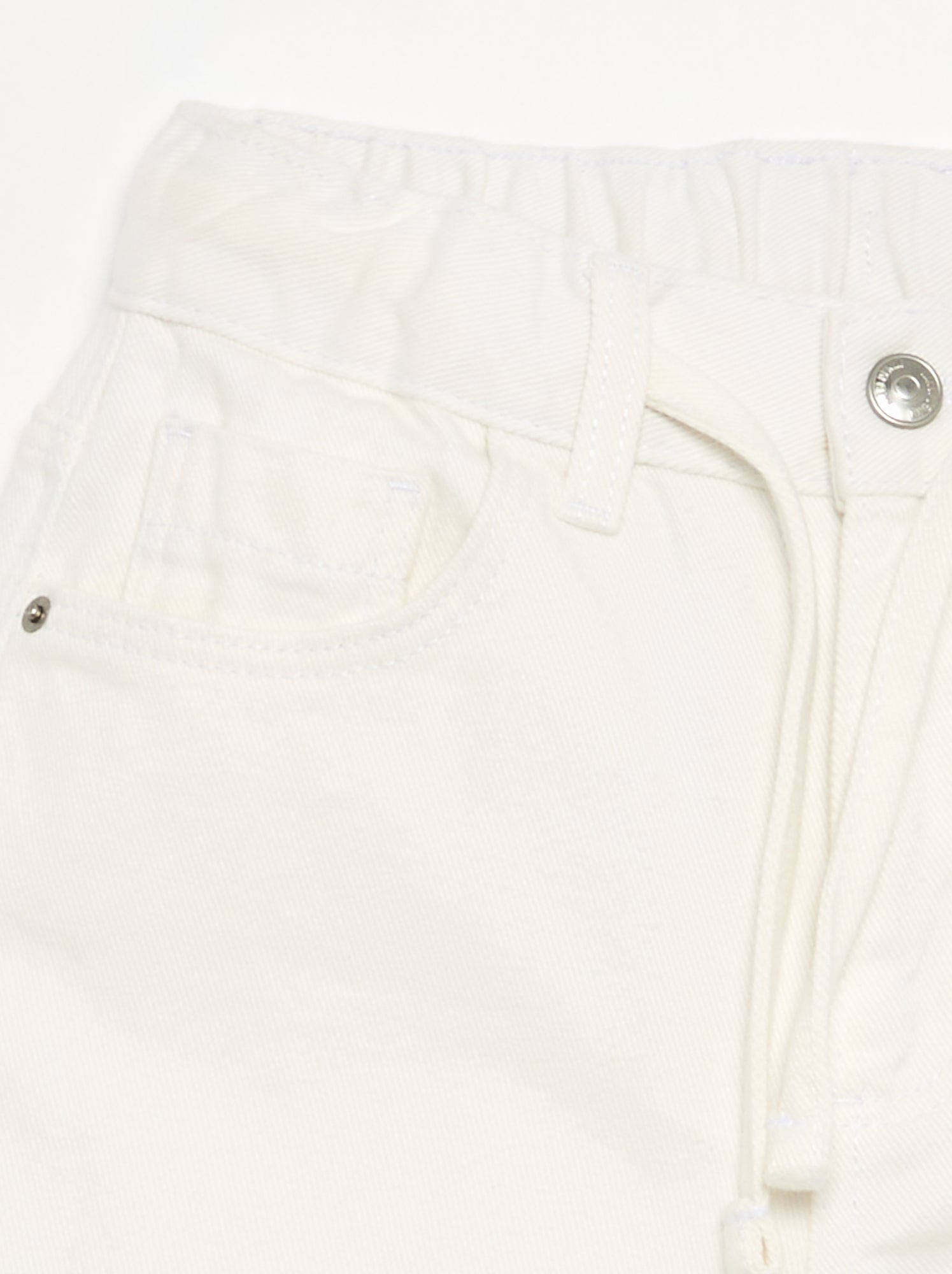 Pantalon en denim forme large - Bleu (GJS85_4)