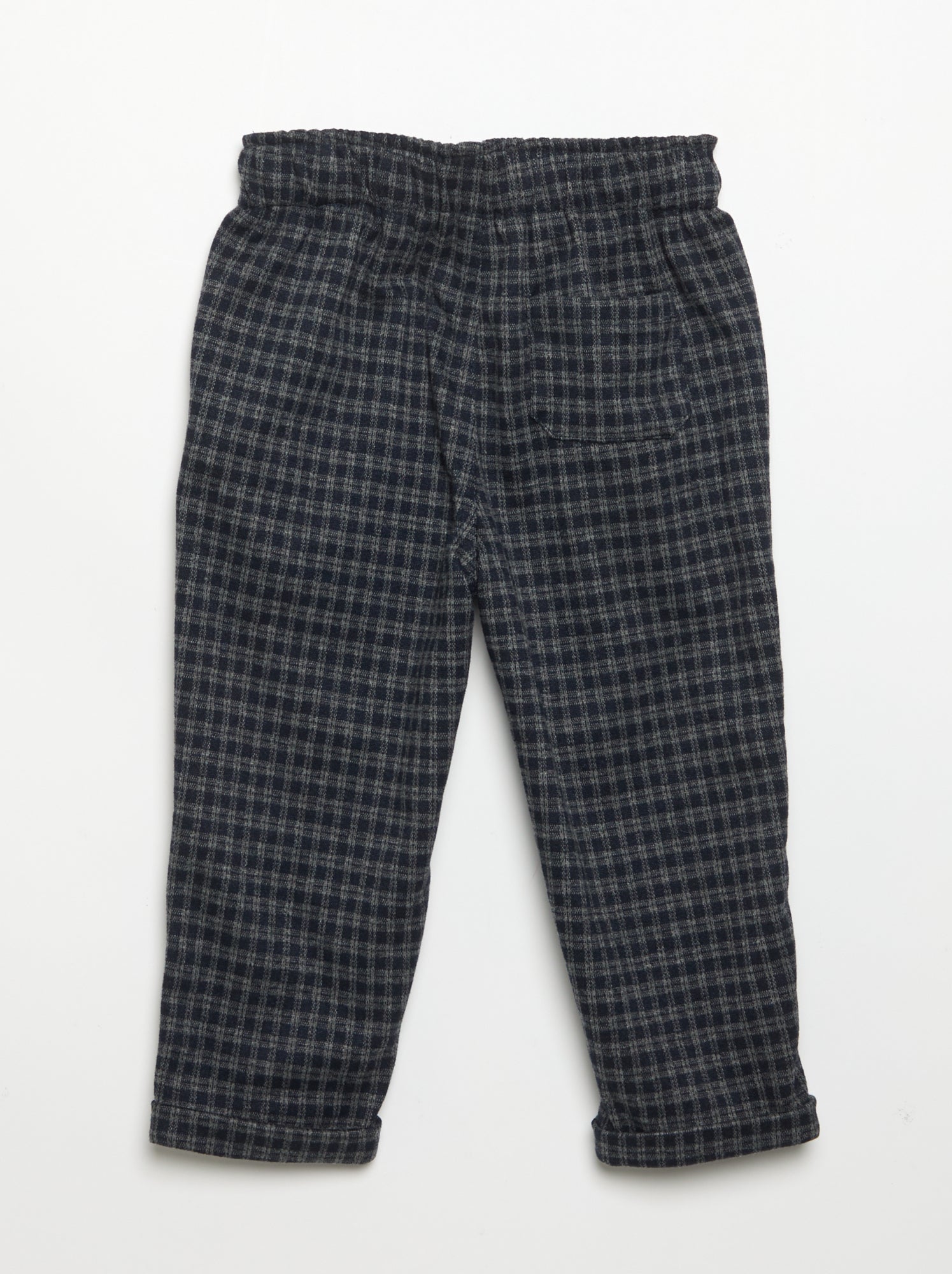 Pantalon en flanelle grattée - Bleu