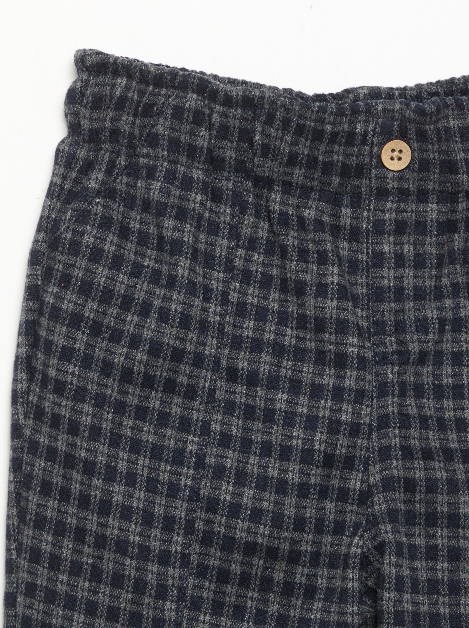 Pantalon en flanelle grattée - Bleu