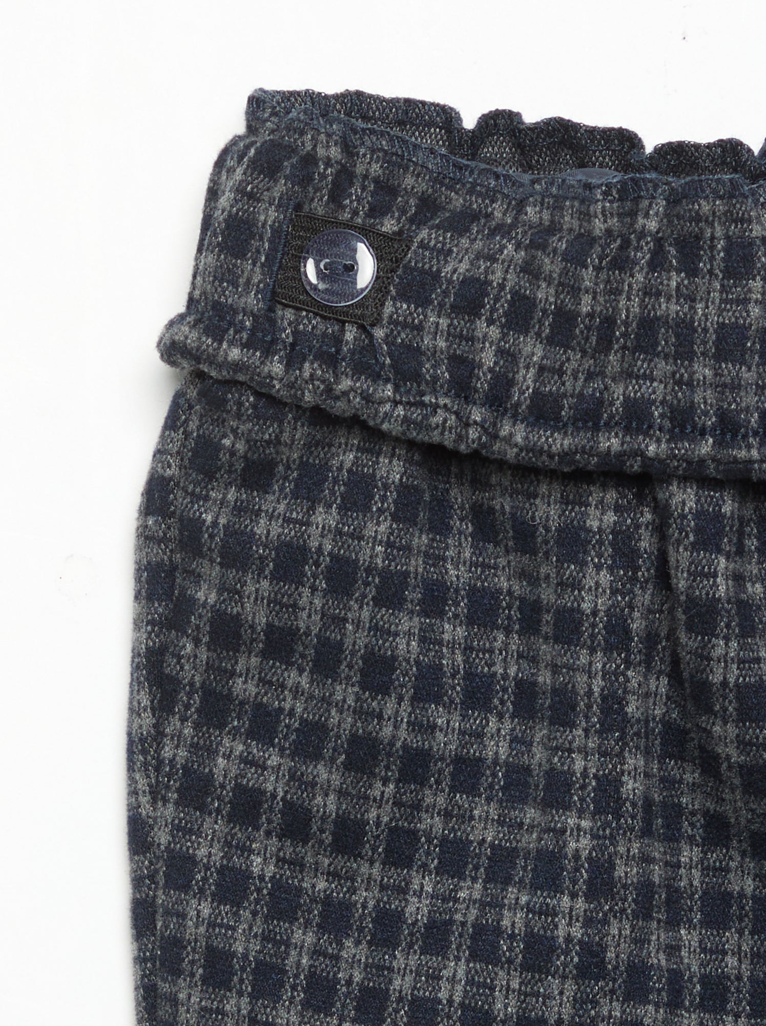 Pantalon en flanelle grattée - Bleu
