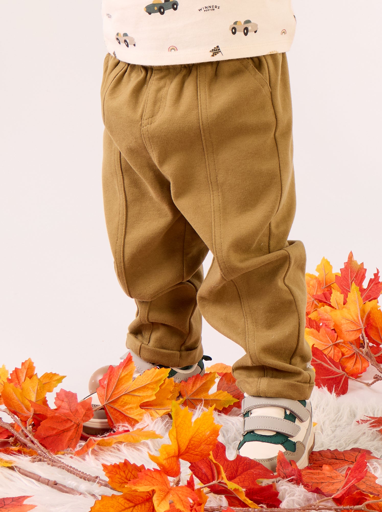 Pantalon en flanelle grattée - Vert