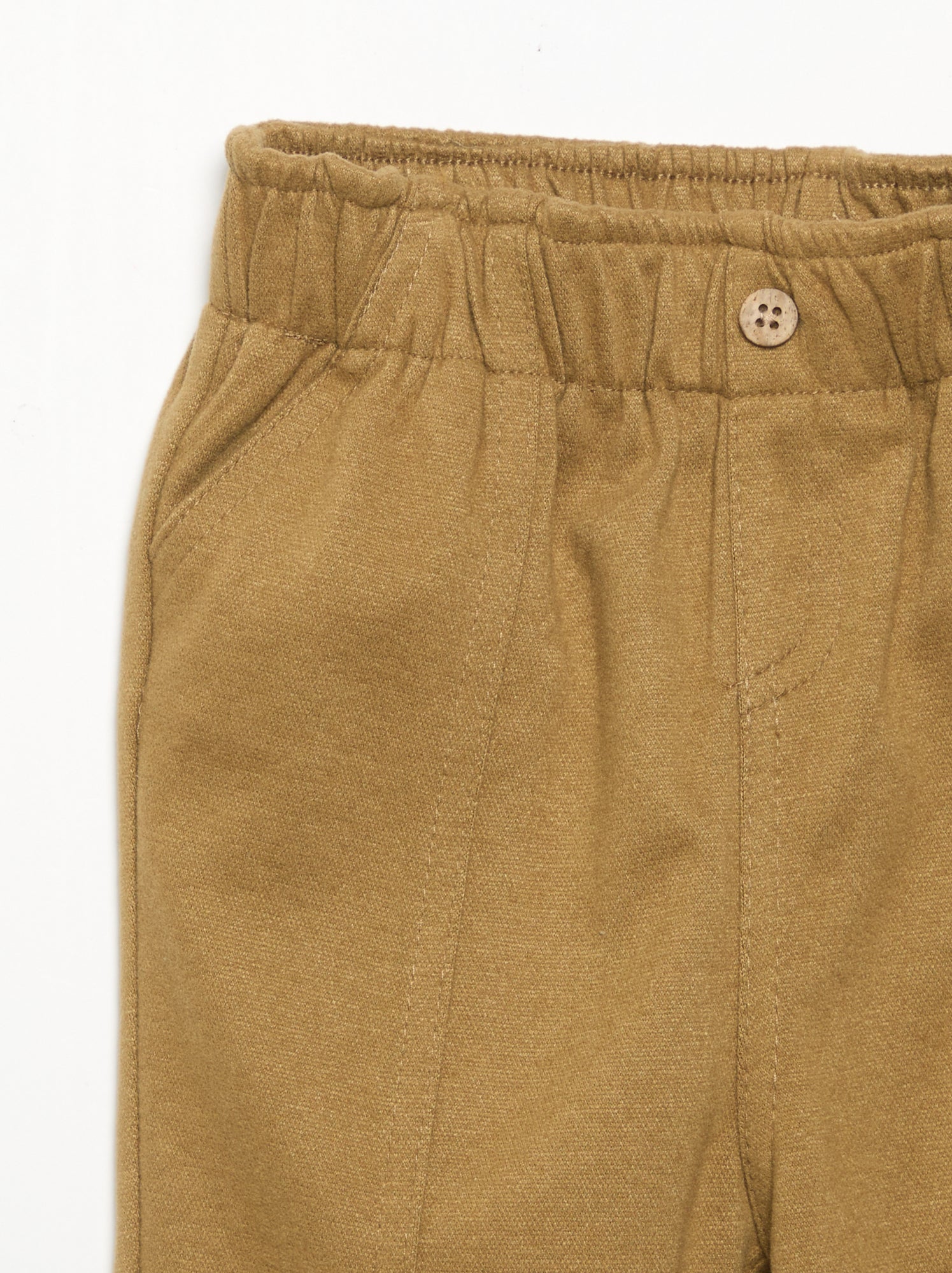 Pantalon en flanelle grattée - Vert