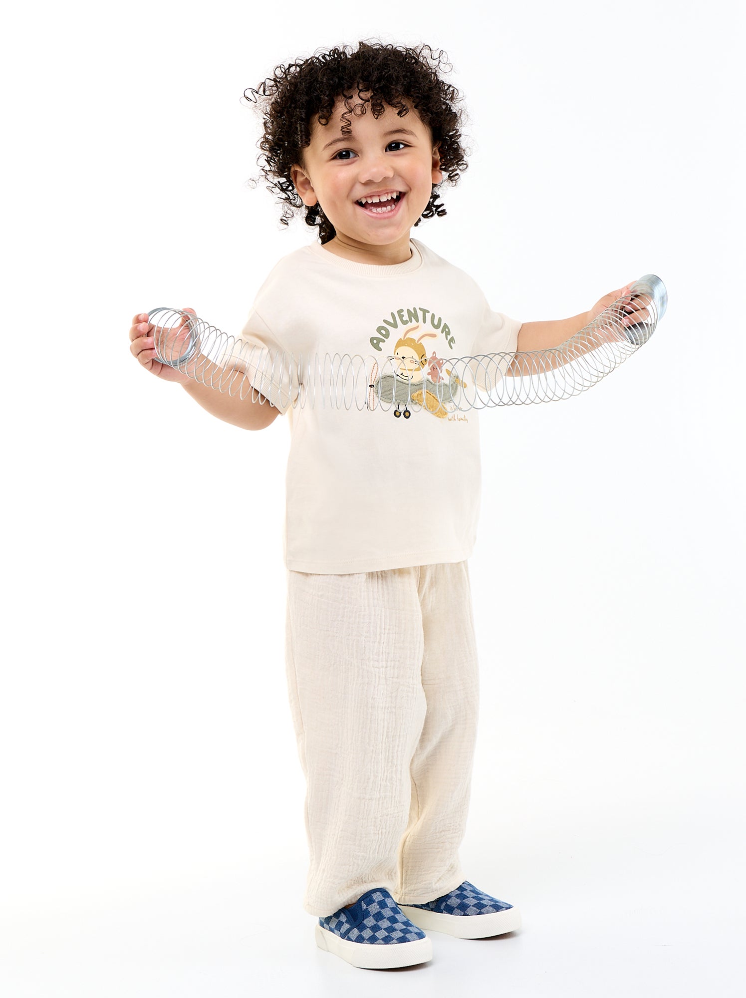 Pantalon en gaze de coton - Blanc
