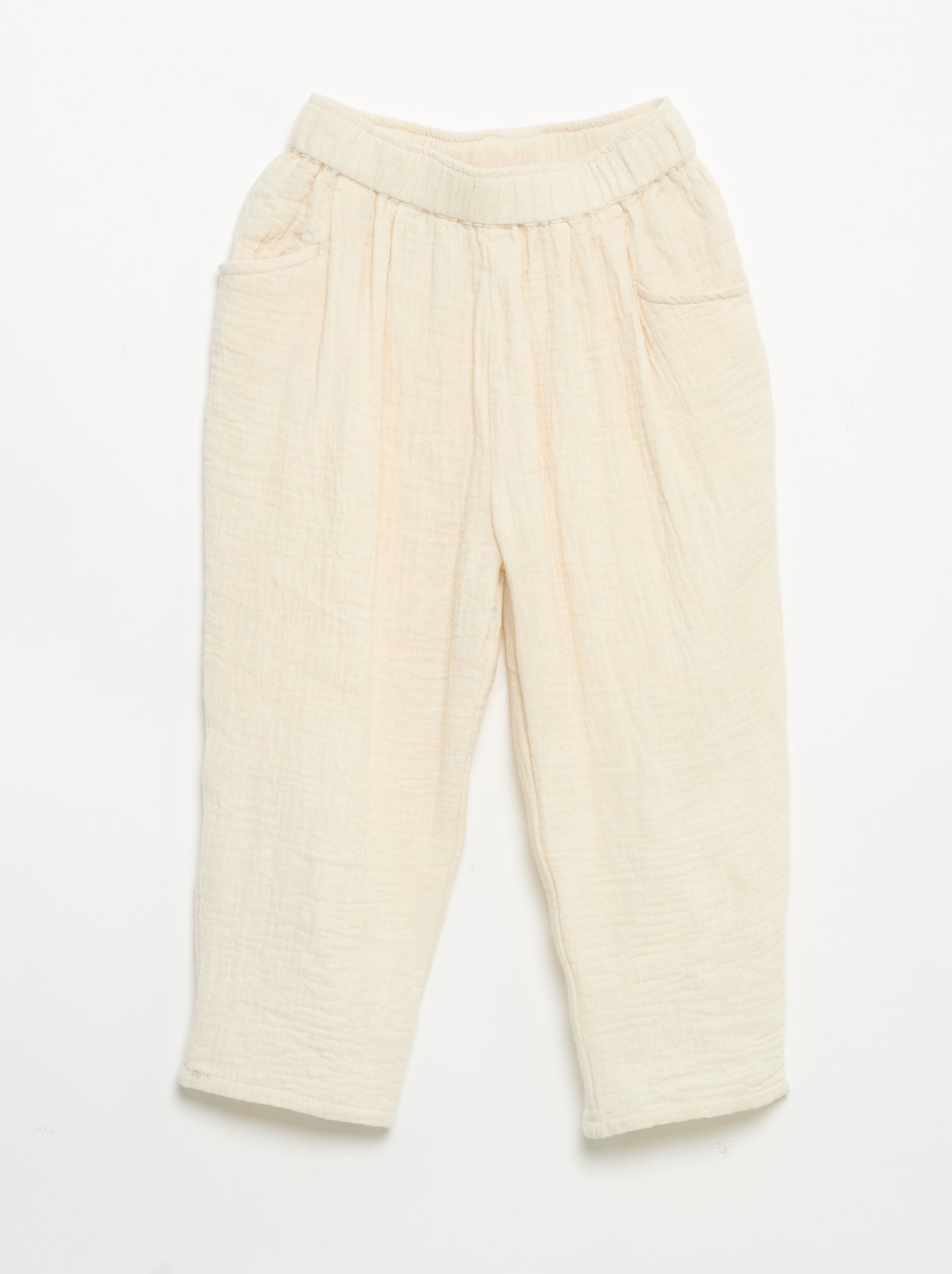 Pantalon en gaze de coton - Blanc