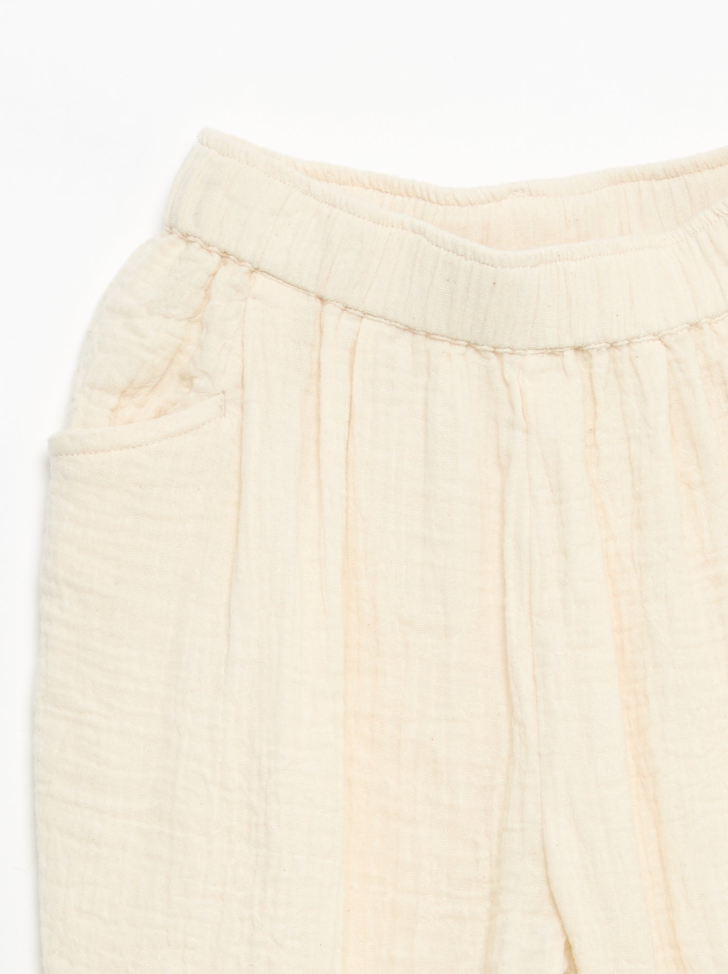 Pantalon en gaze de coton - Blanc