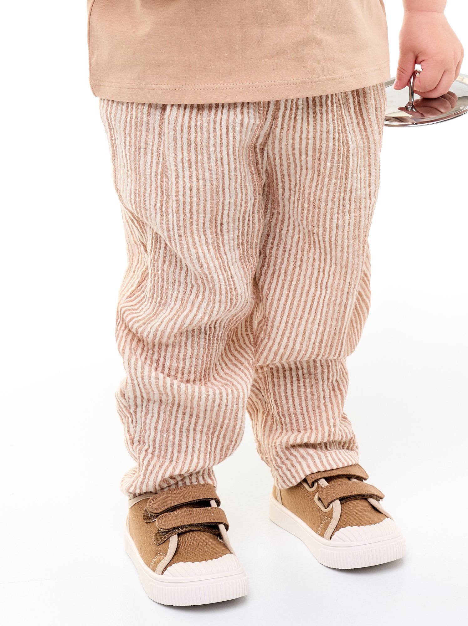 Pantalon en gaze de coton - Marron