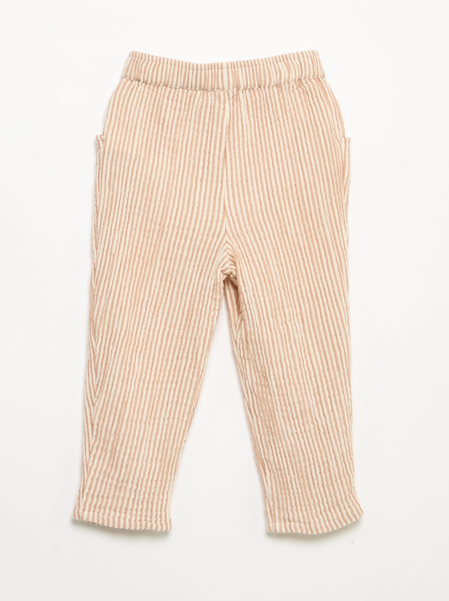 Pantalon en gaze de coton - Marron