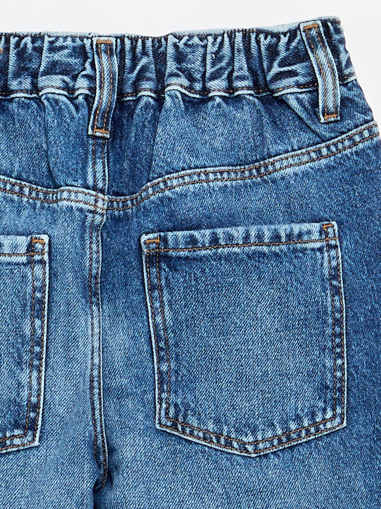 Pantalon en jean large - Bleu (GDN42_2)