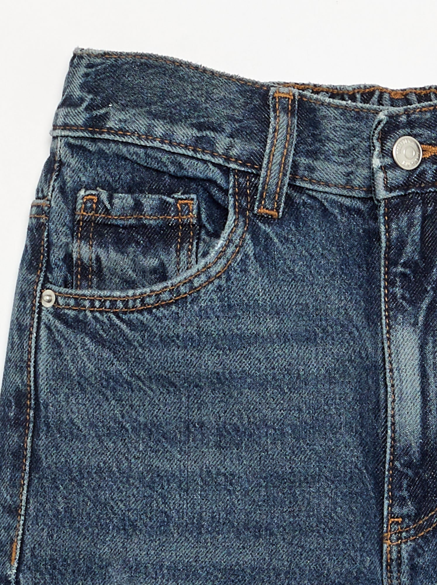 Pantalon en jean large - Bleu (GDN42_3)