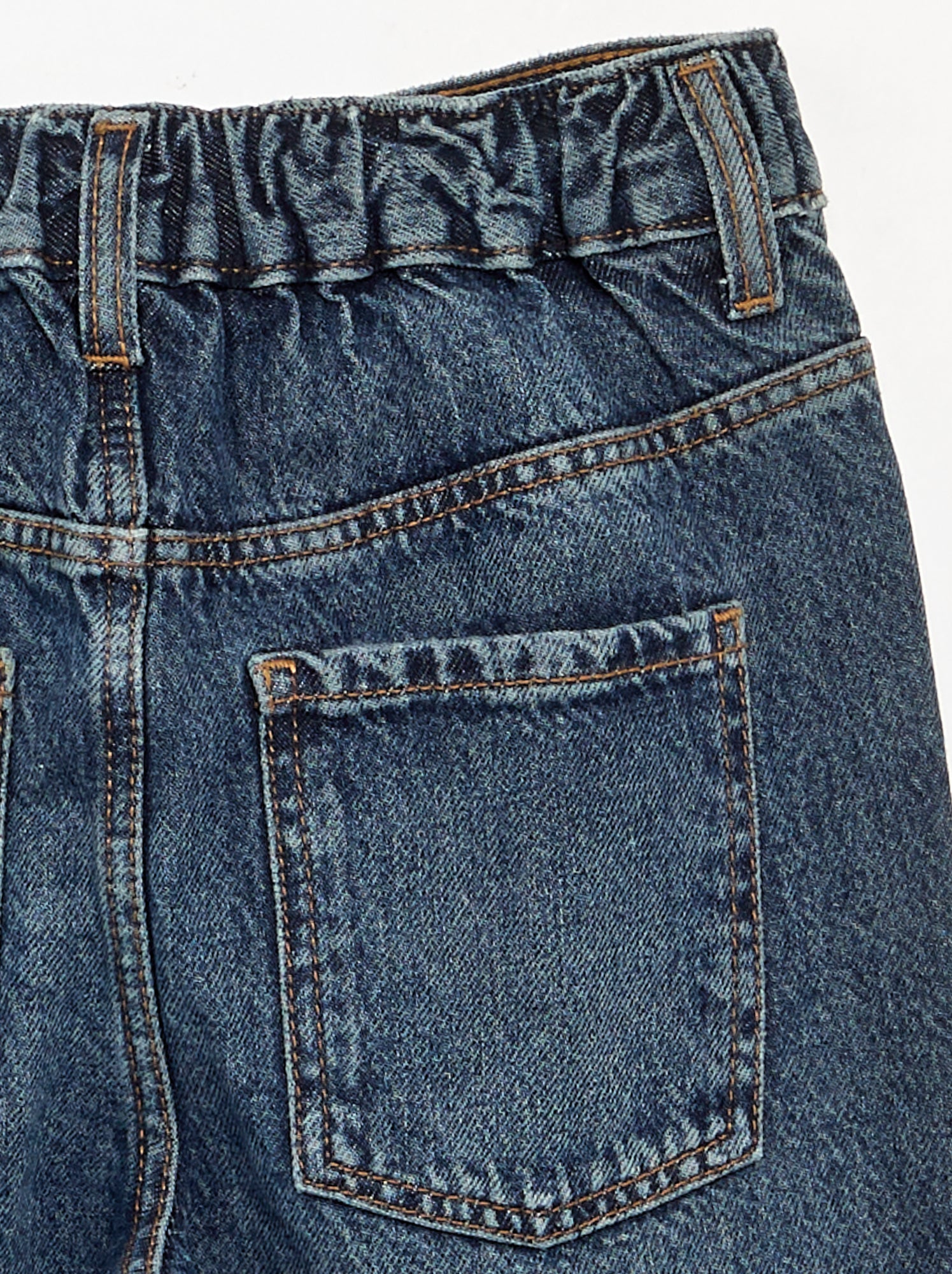 Pantalon en jean large - Bleu (GDN42_3)