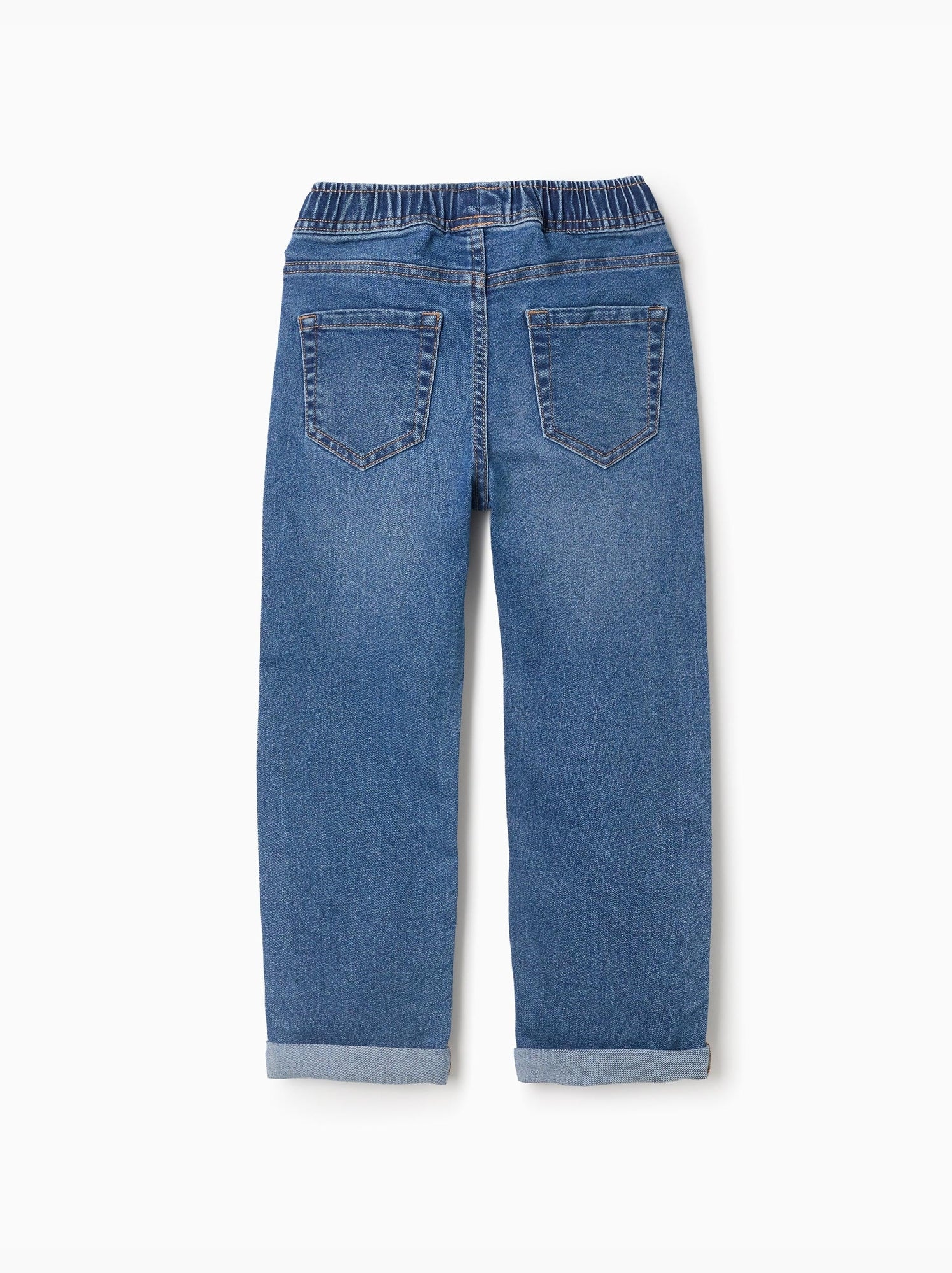 Pantalon en jean slim avec cordon de serrage - Bleu Bleu