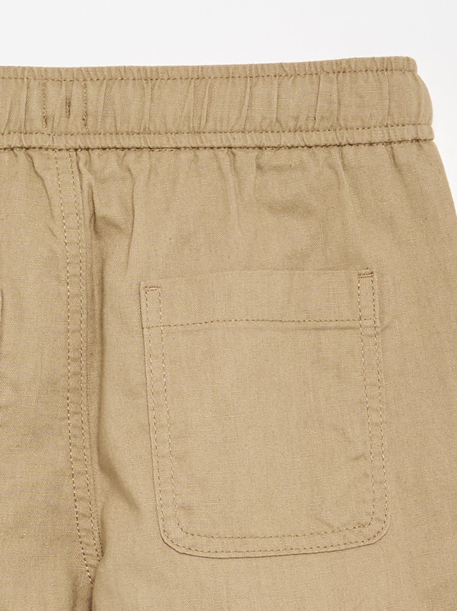 Pantalon en lin et coton - Beige (GEH99_2)