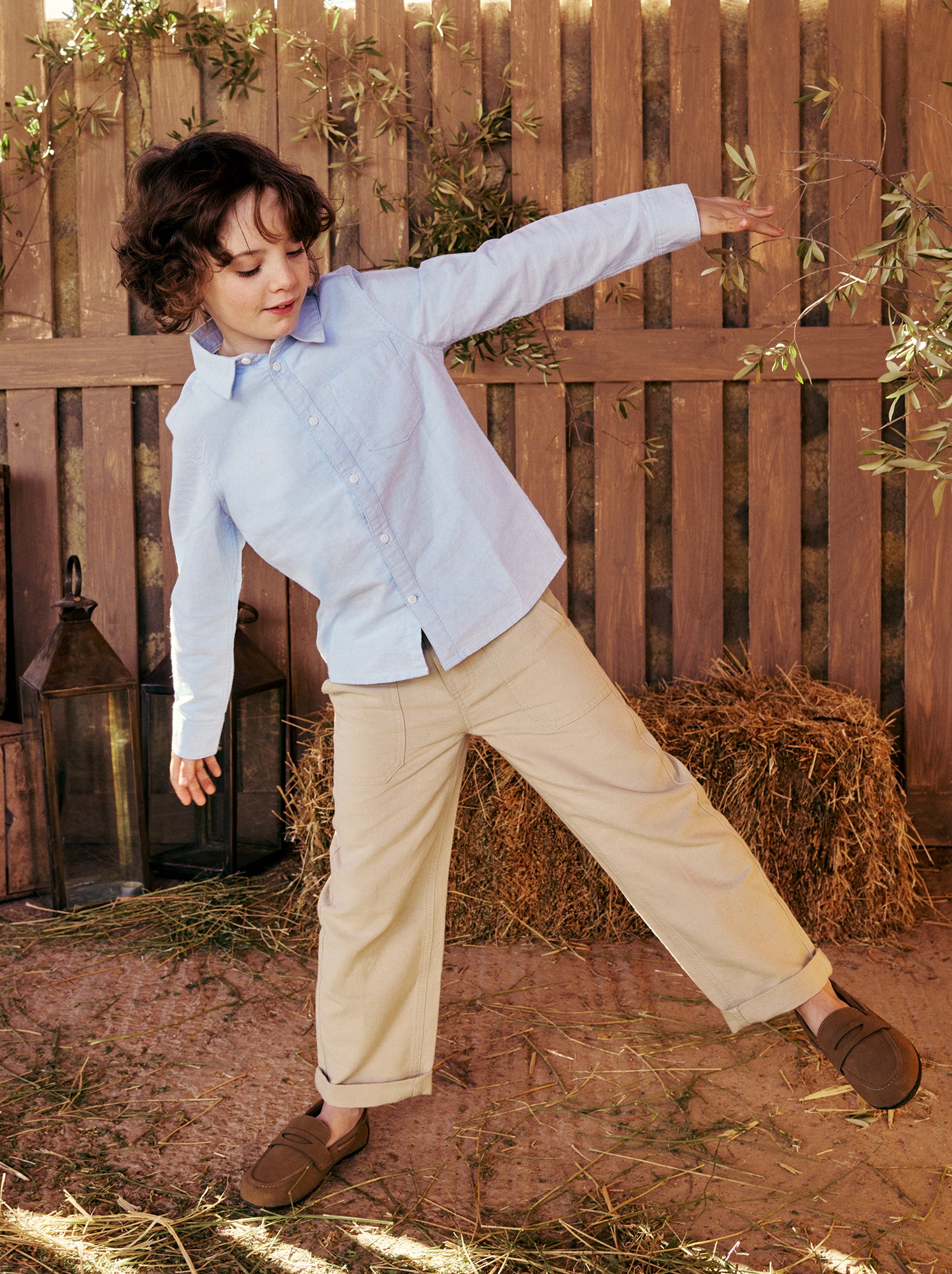 Pantalon en lin mélangé - Beige