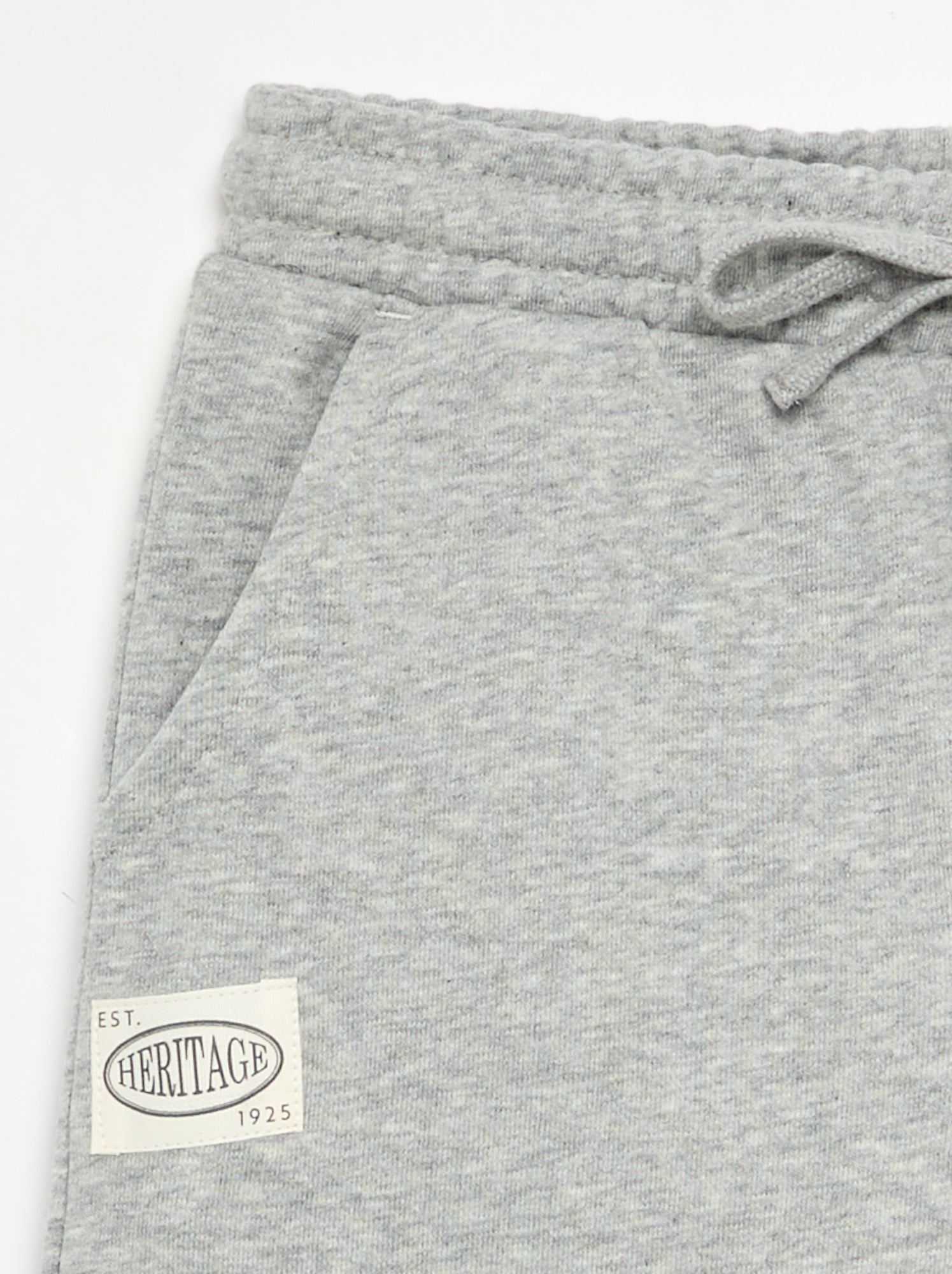 Pantalon forme jogger en twill - coupe confortable - Gris