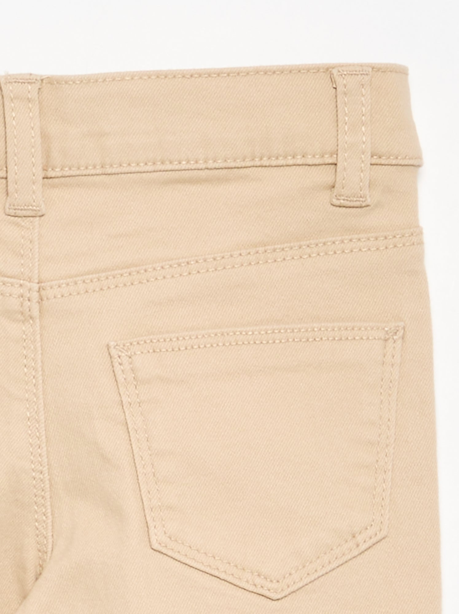 Pantalon en twill - coupe ajustée - Beige