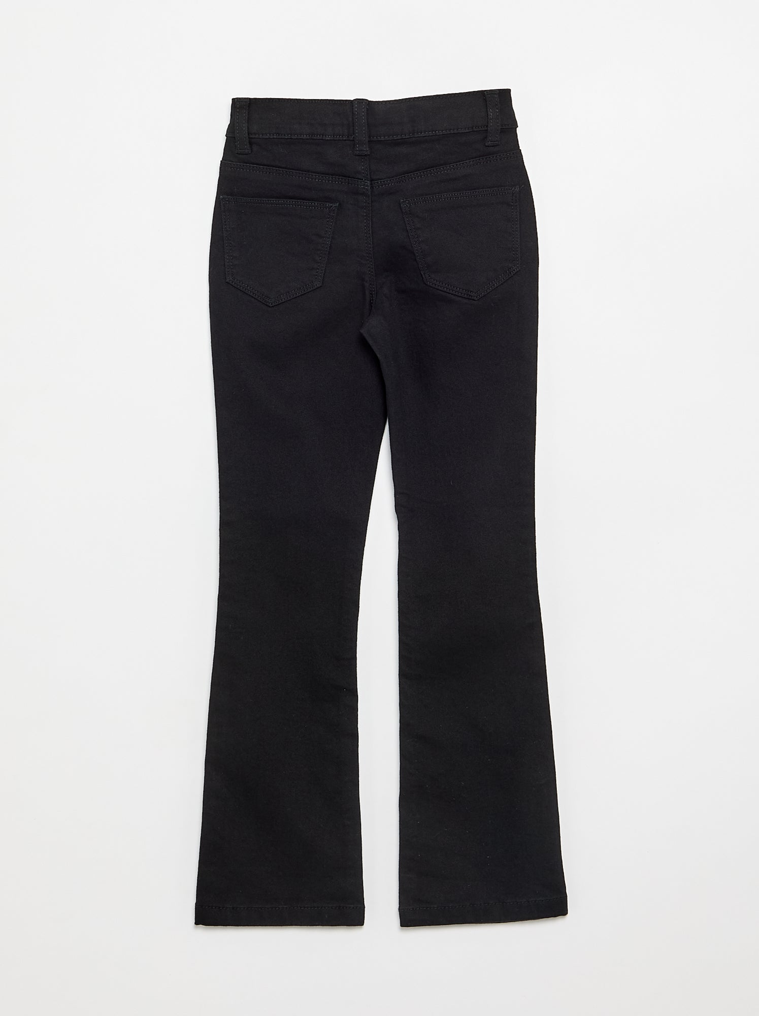 Pantalon en twill - coupe ajustée - Noir