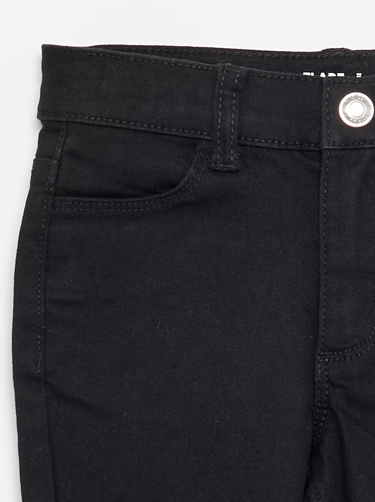 Pantalon en twill - coupe ajustée - Noir