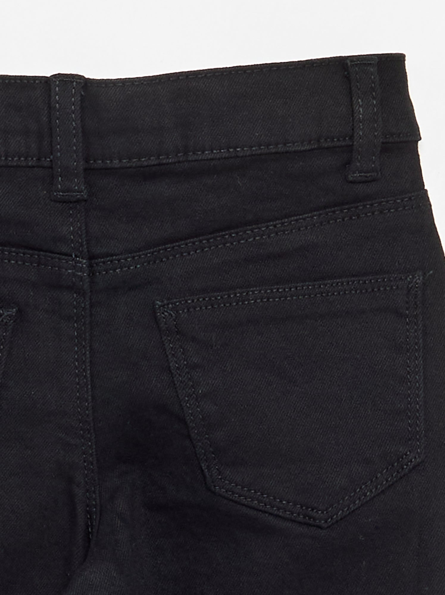 Pantalon en twill - coupe ajustée - Noir