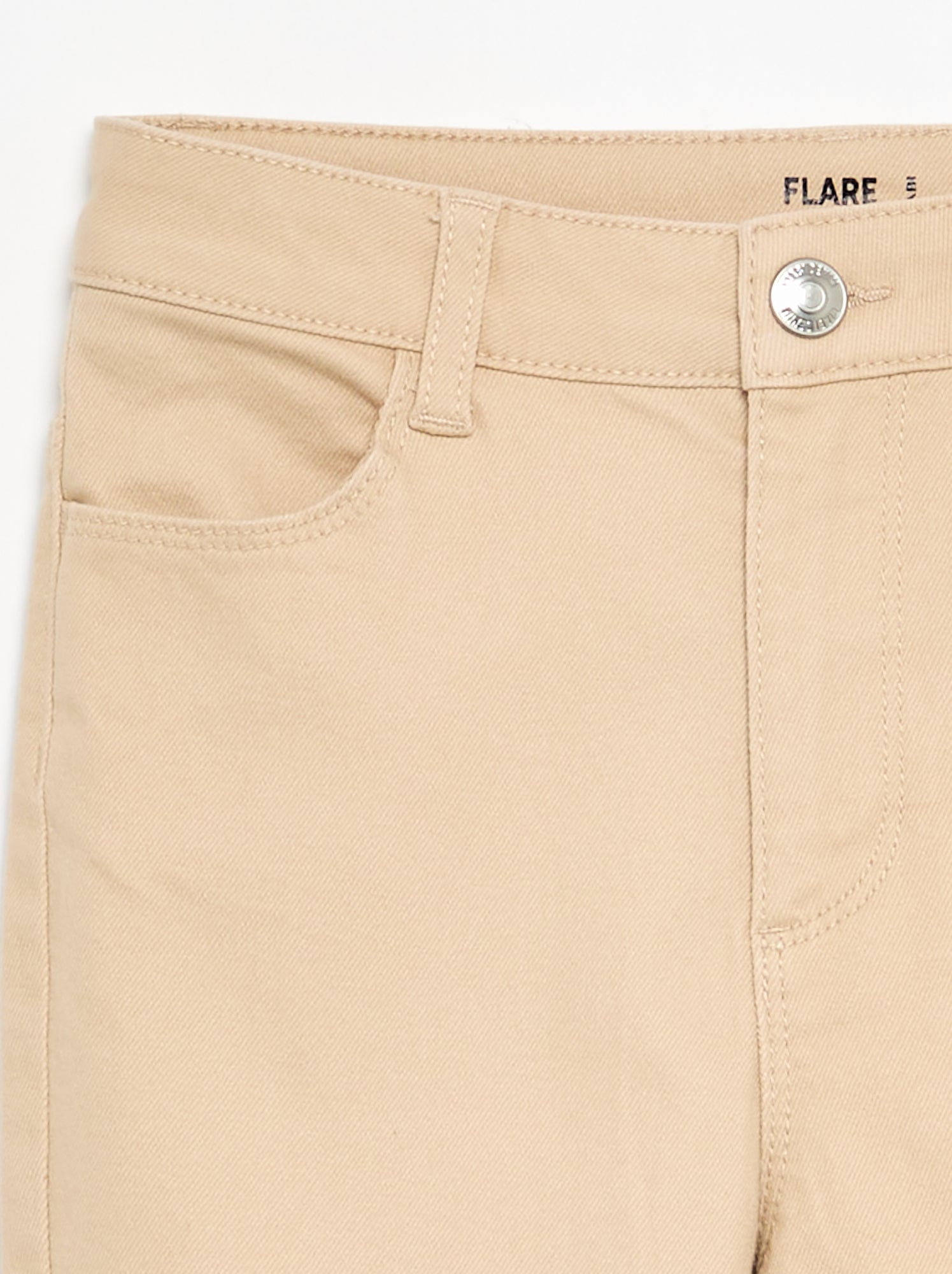Pantalon en twill - coupe confortable - Beige
