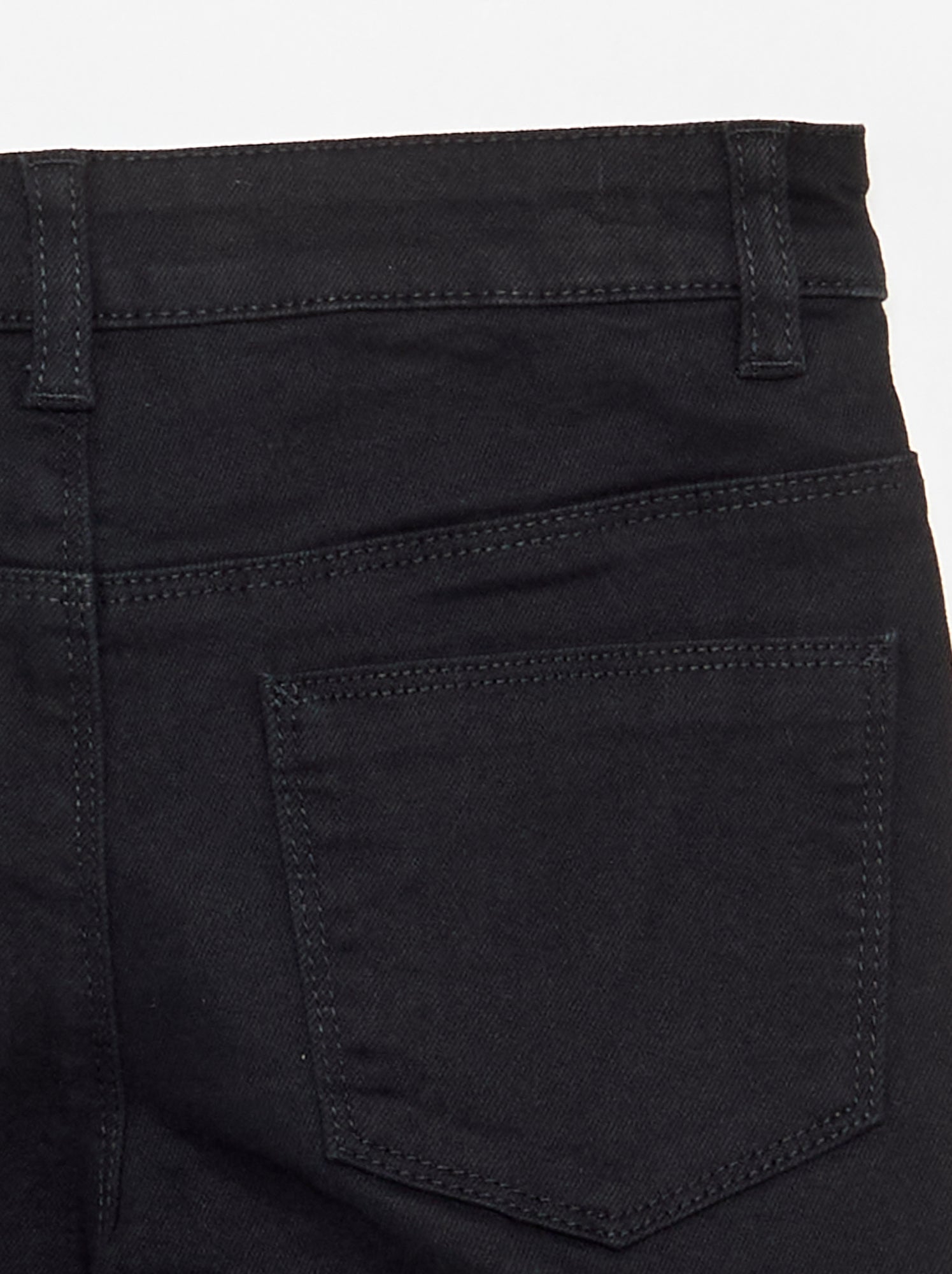 Pantalon en twill - coupe confortable - Noir