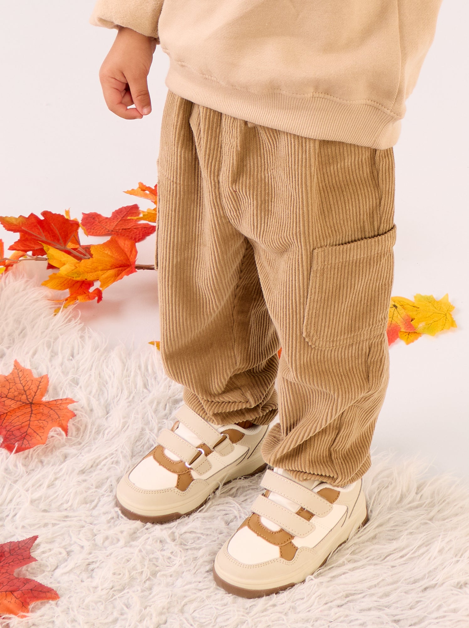 Pantalon en velours côtelé - Beige