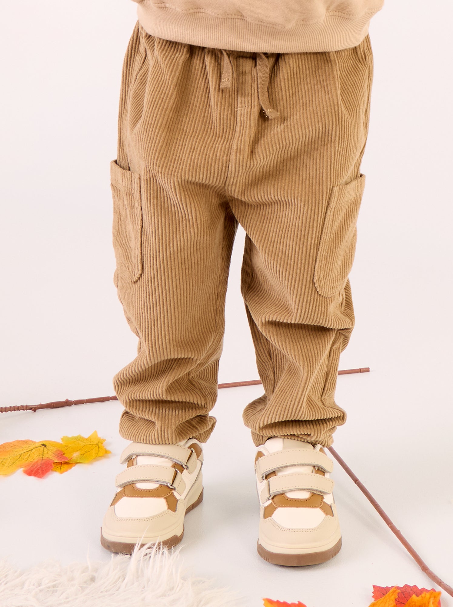 Pantalon en velours côtelé - Beige