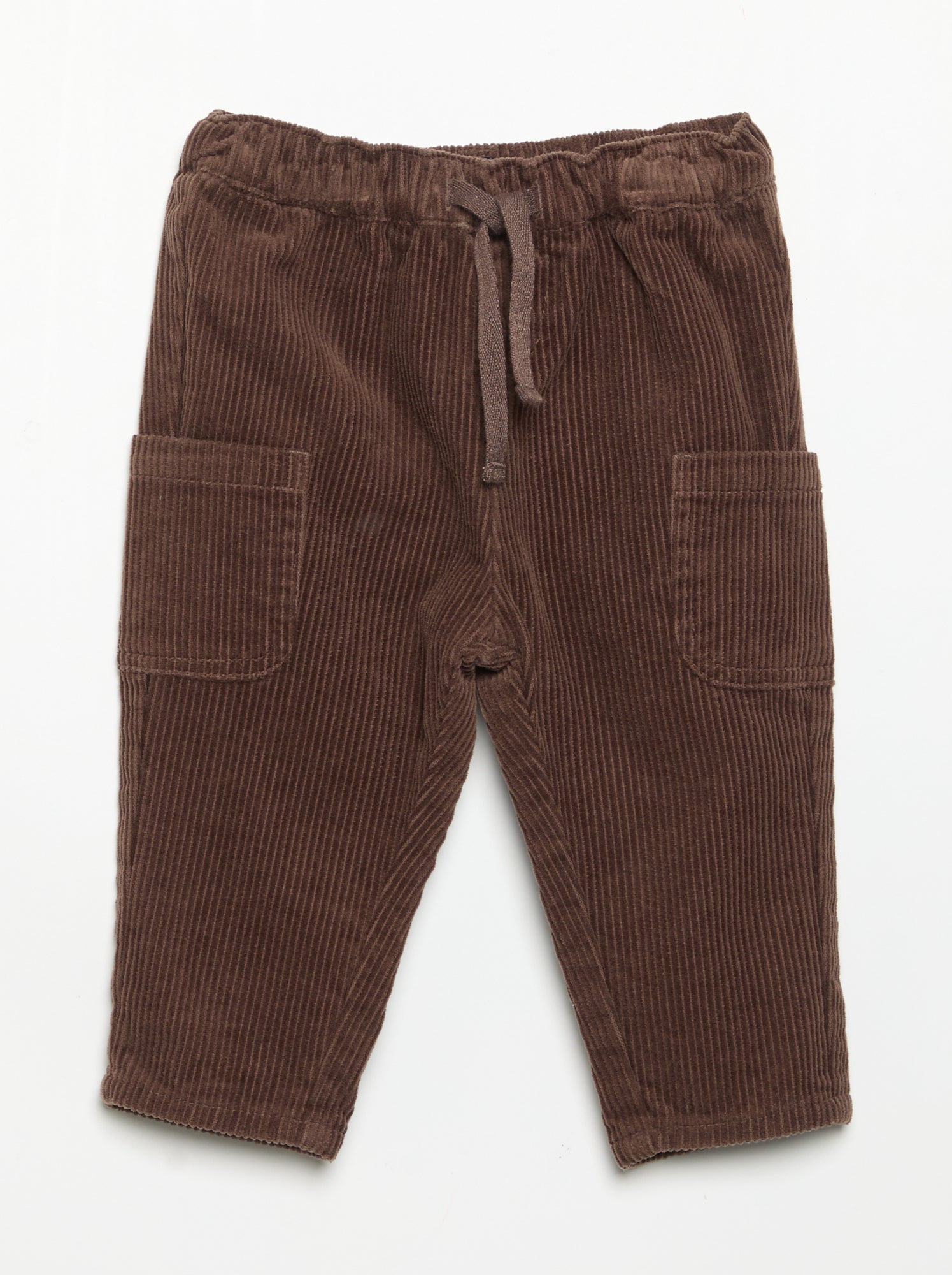 Pantalon en velours côtelé - Marron
