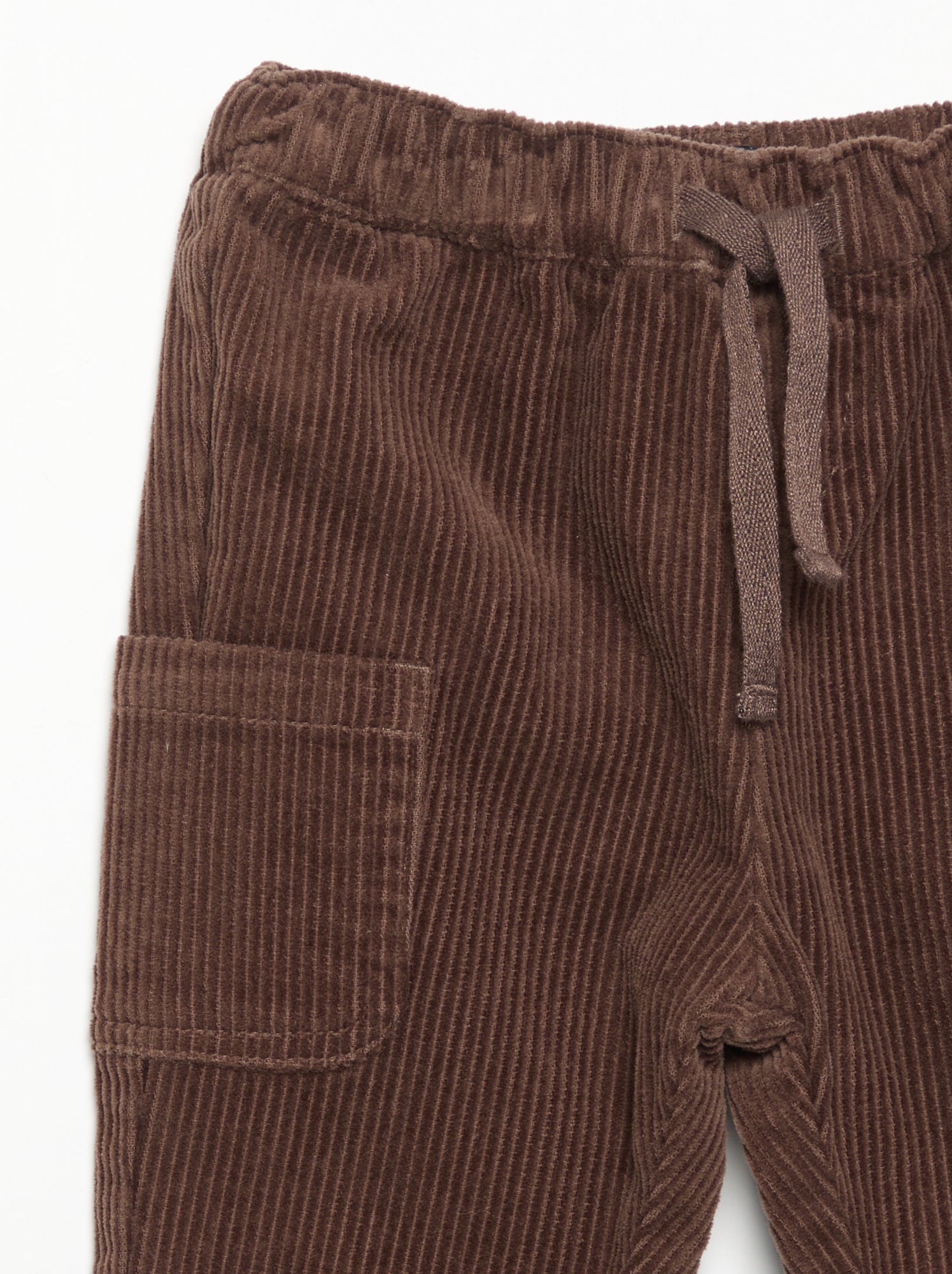 Pantalon en velours côtelé - Marron