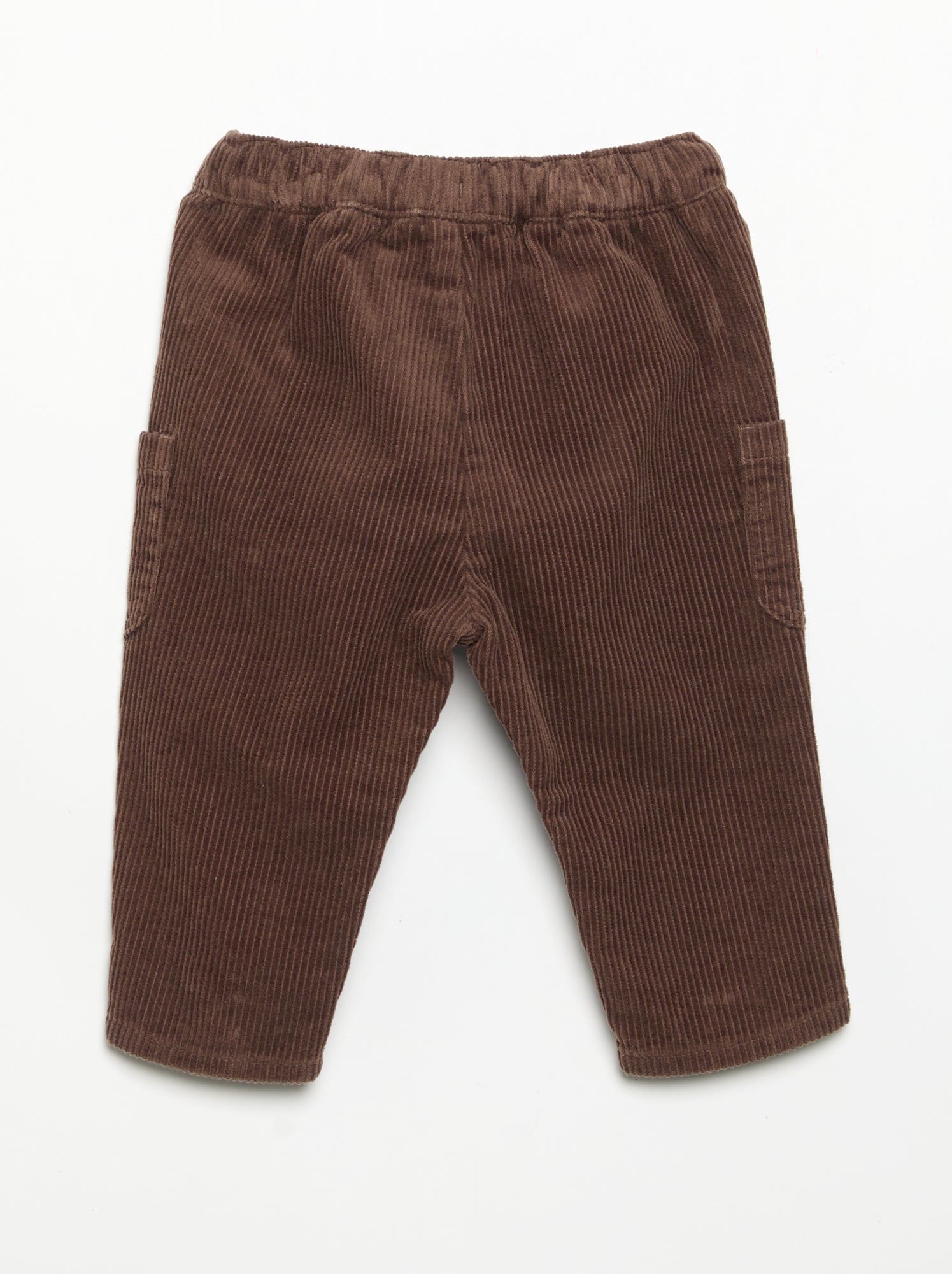 Pantalon en velours côtelé - Marron