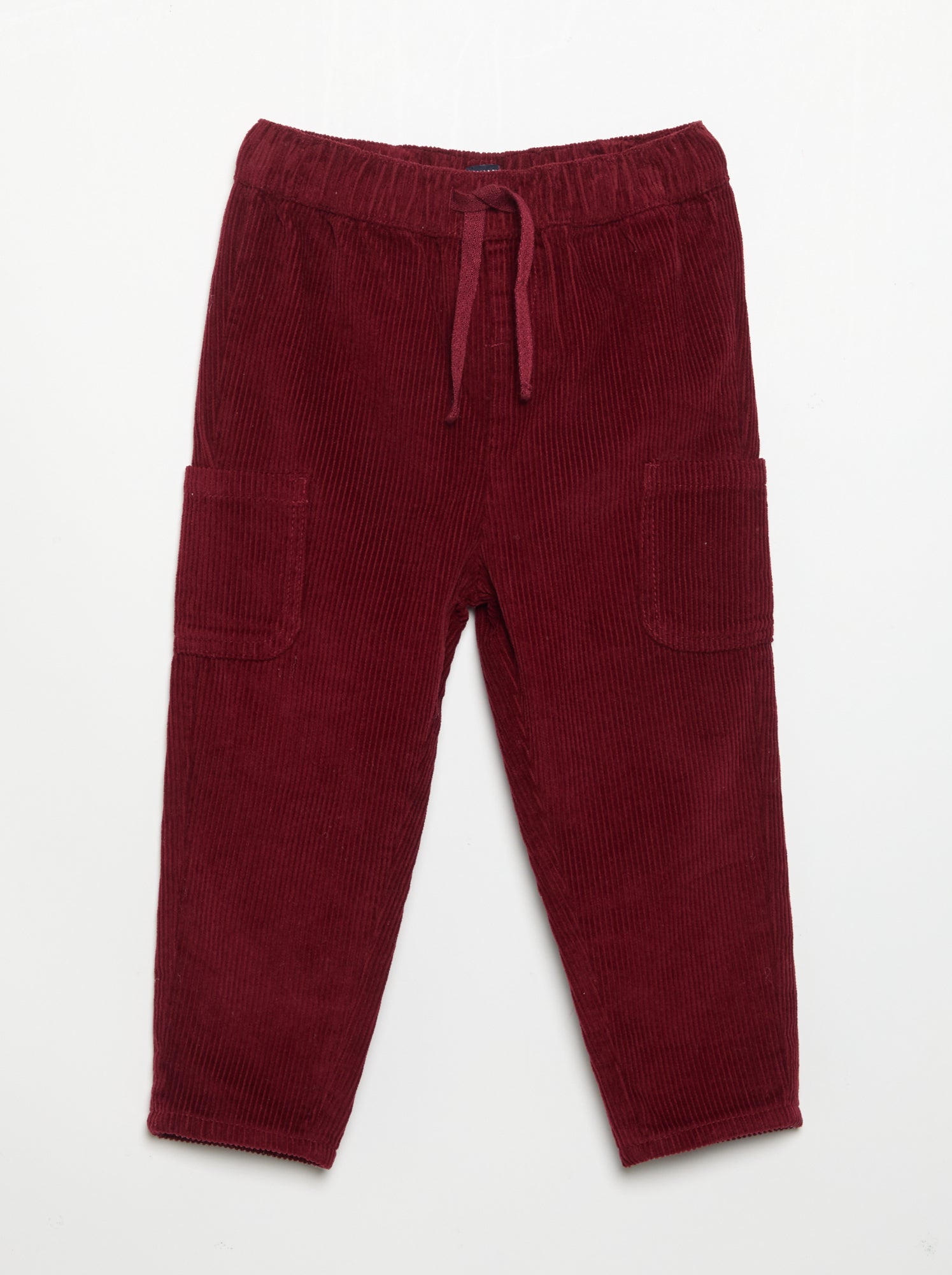 Pantalon en velours côtelé - Rouge