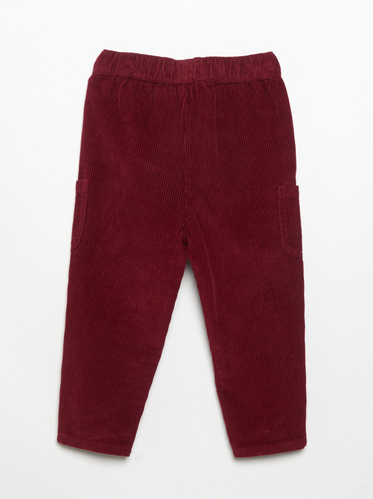 Pantalon en velours côtelé - Rouge