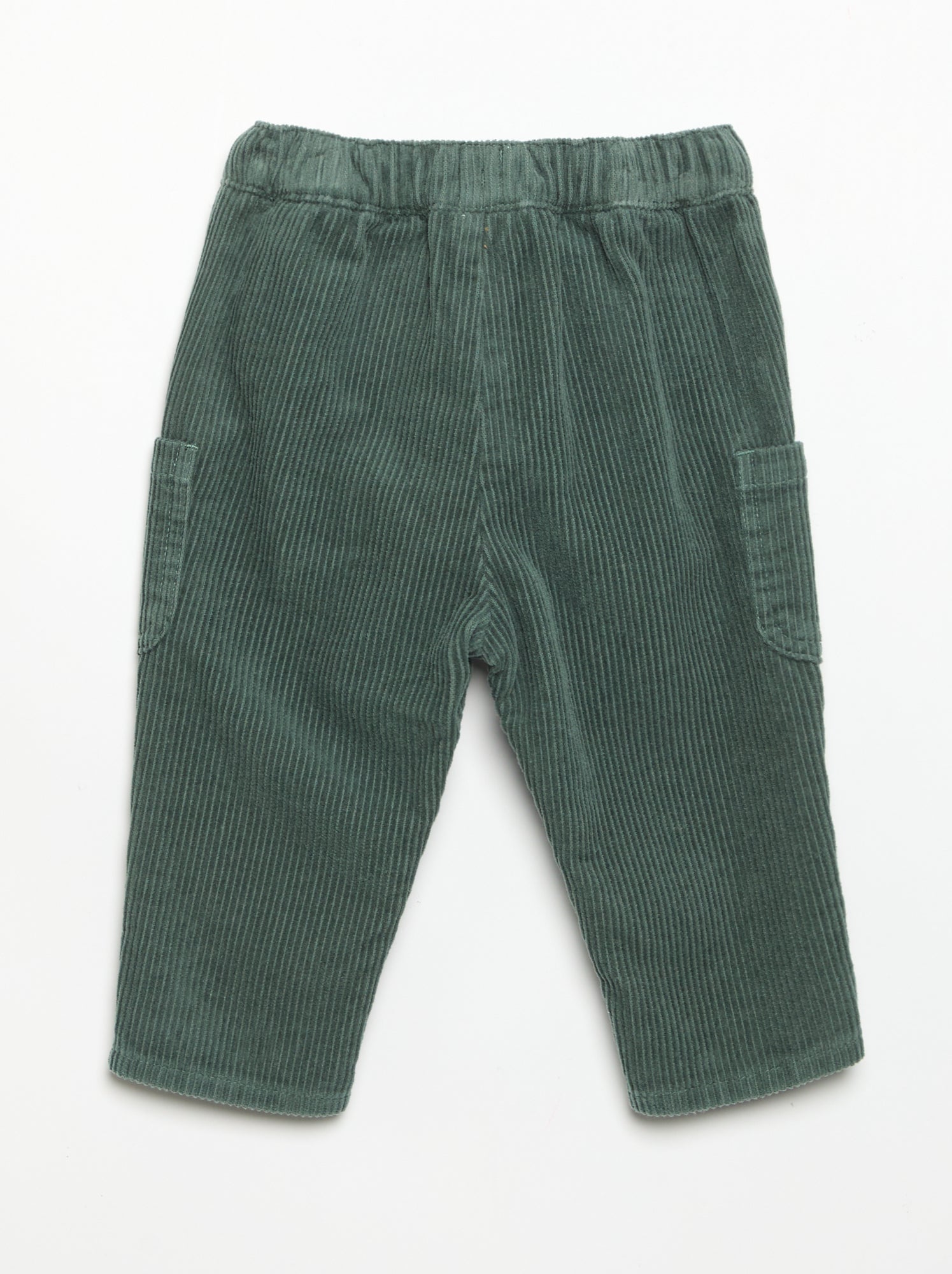 Pantalon en velours côtelé - Vert