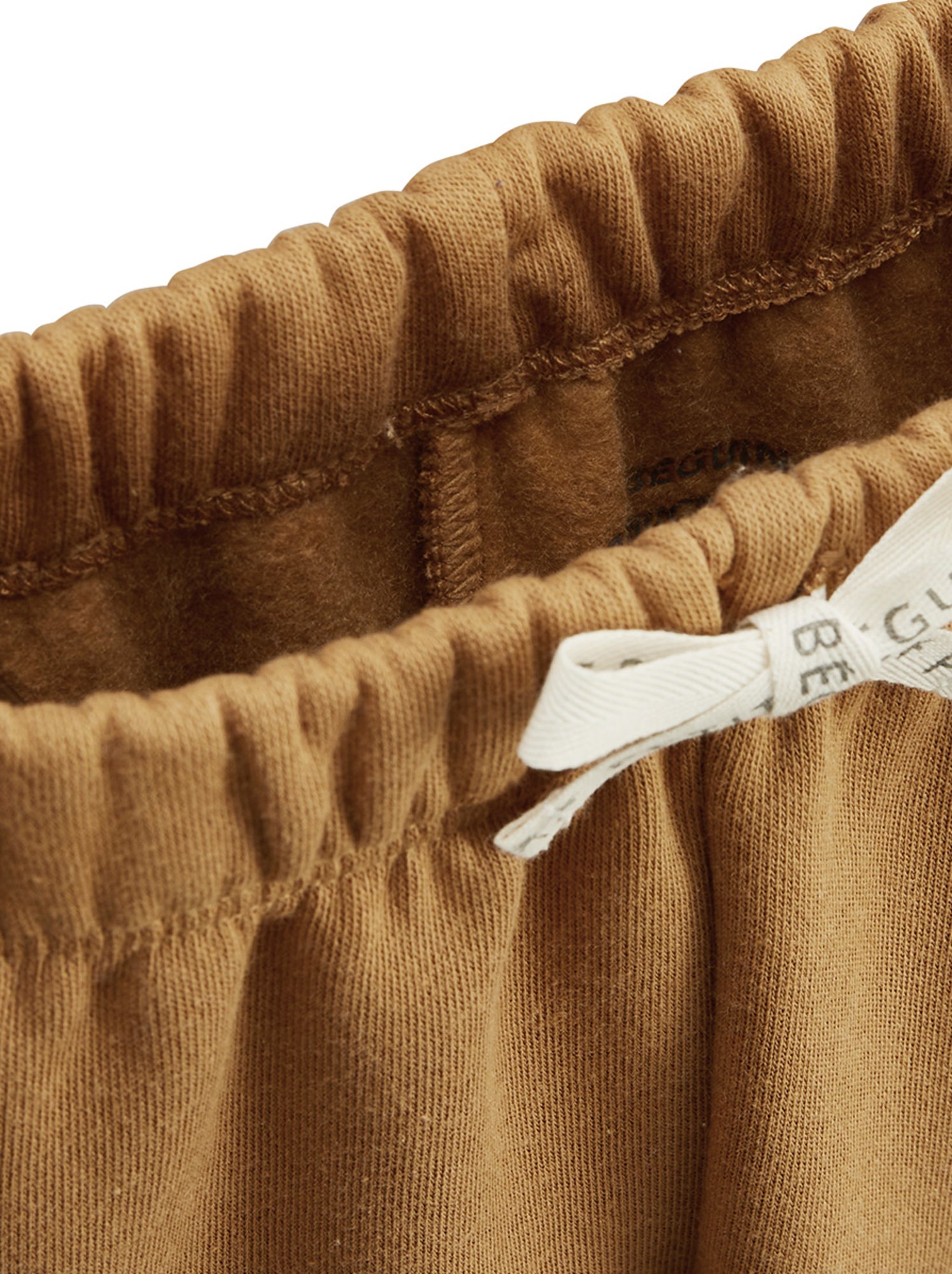 Pantalon enfant en molleton lamascotte - Camel
