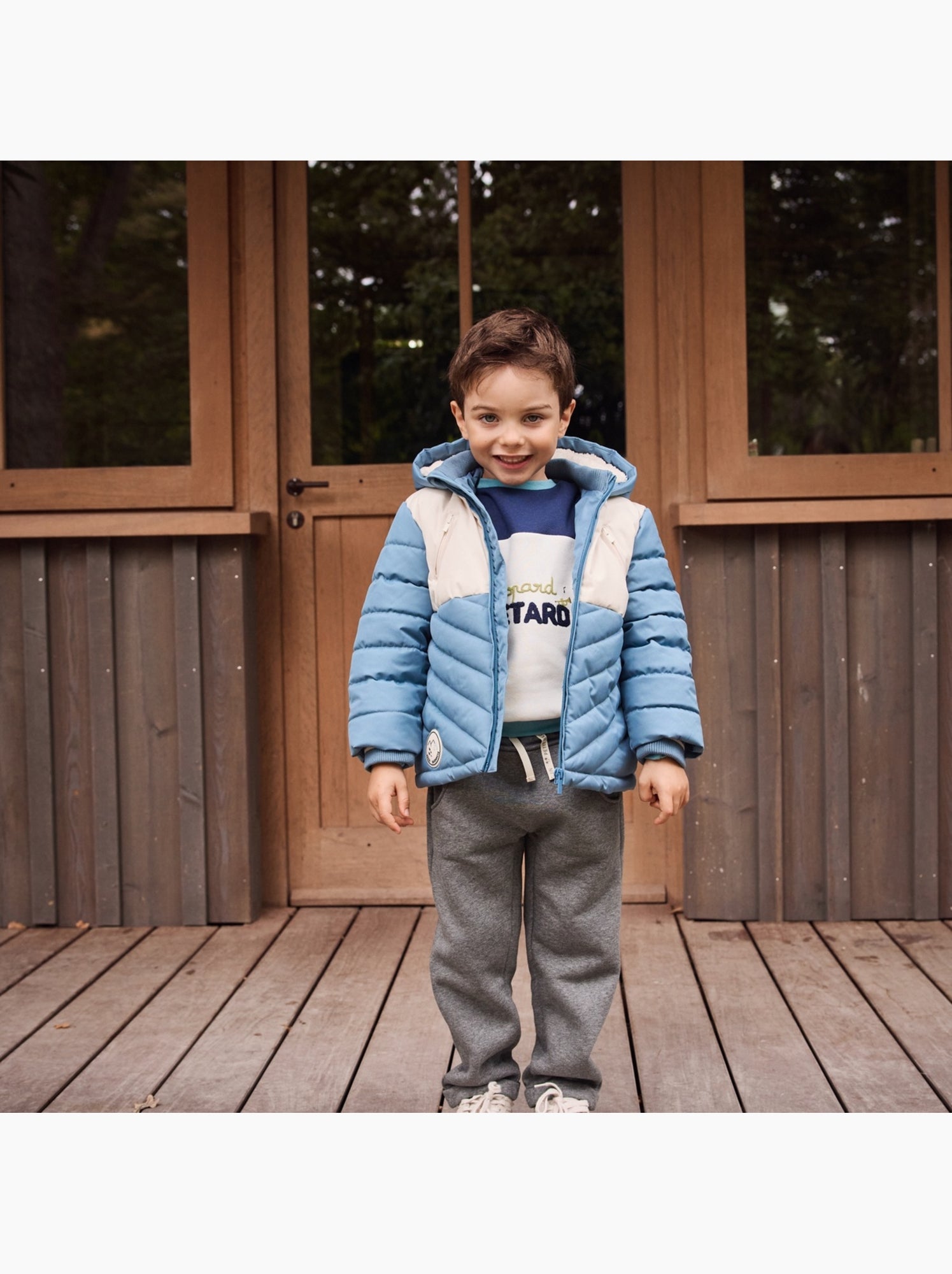 Pantalon enfant en molleton touctouc - Gris