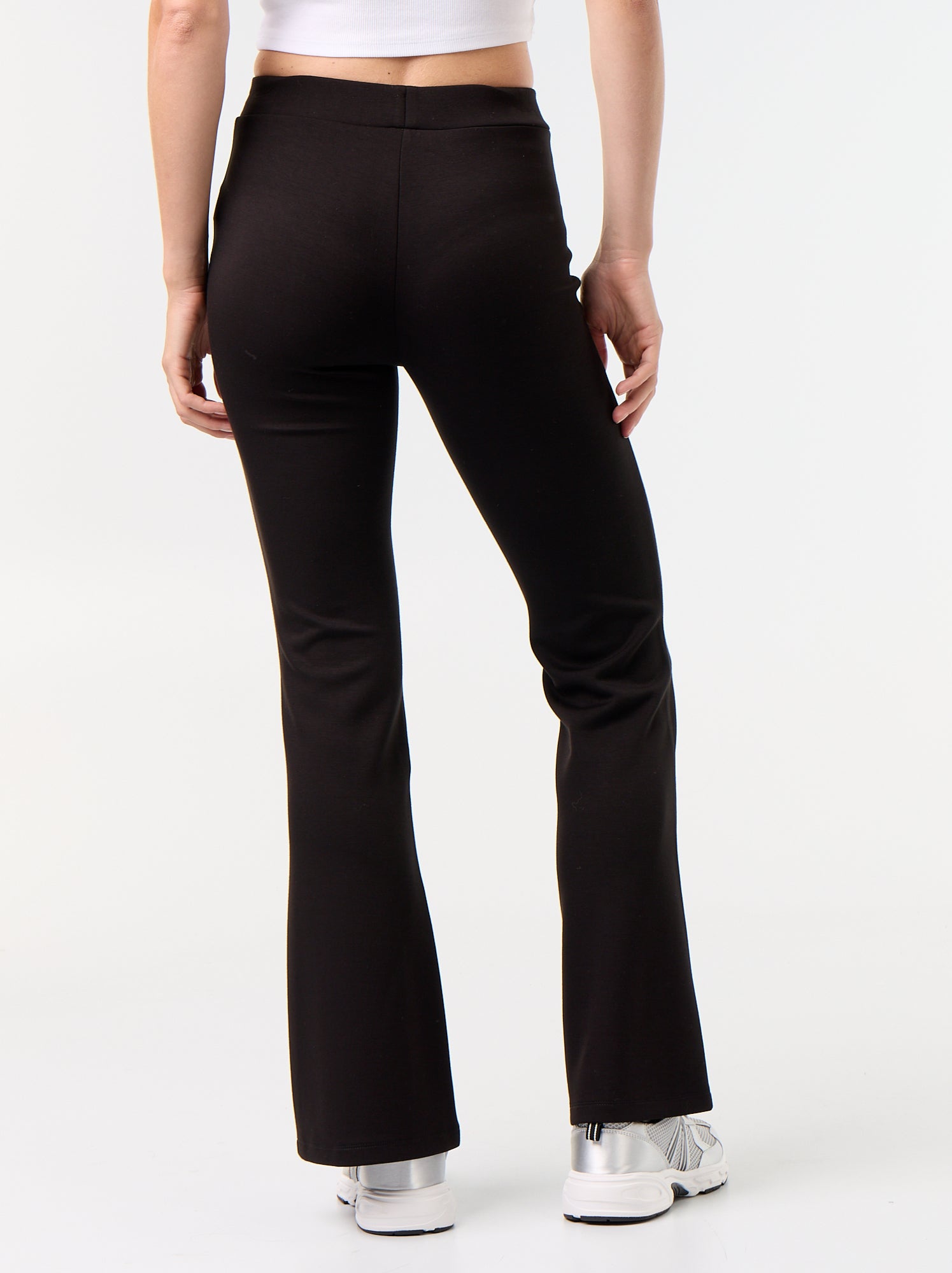 Pantalon flare doux - Noir