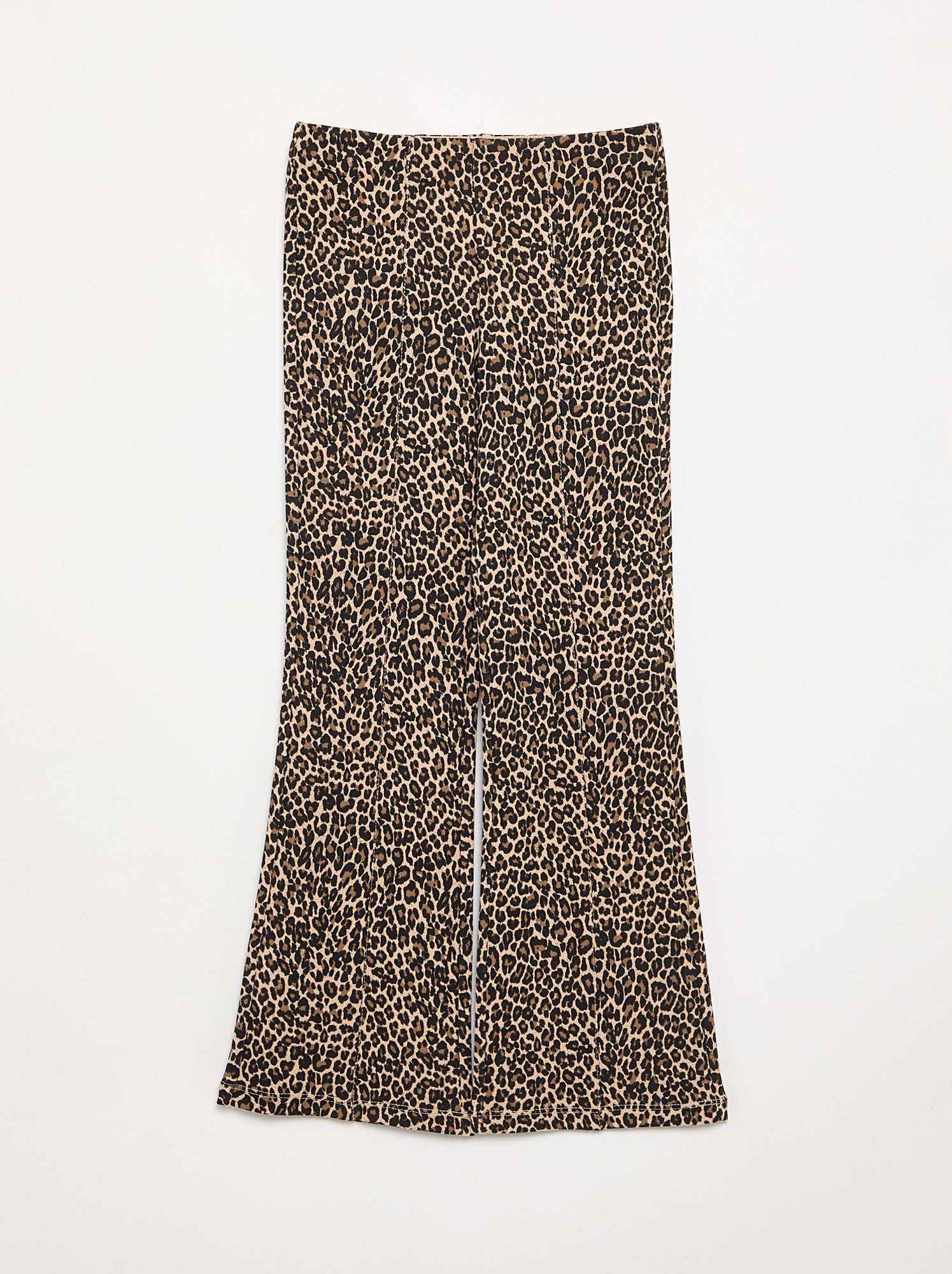 Pantalon forme flare - Beige