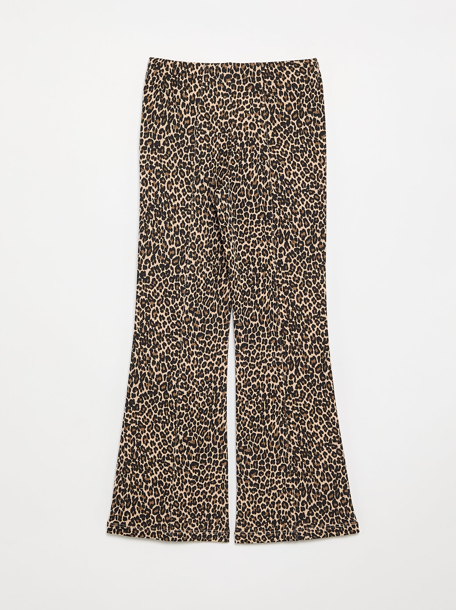 Pantalon forme flare - Beige