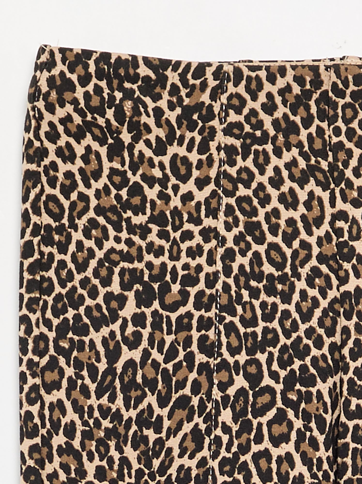 Pantalon forme flare - Beige