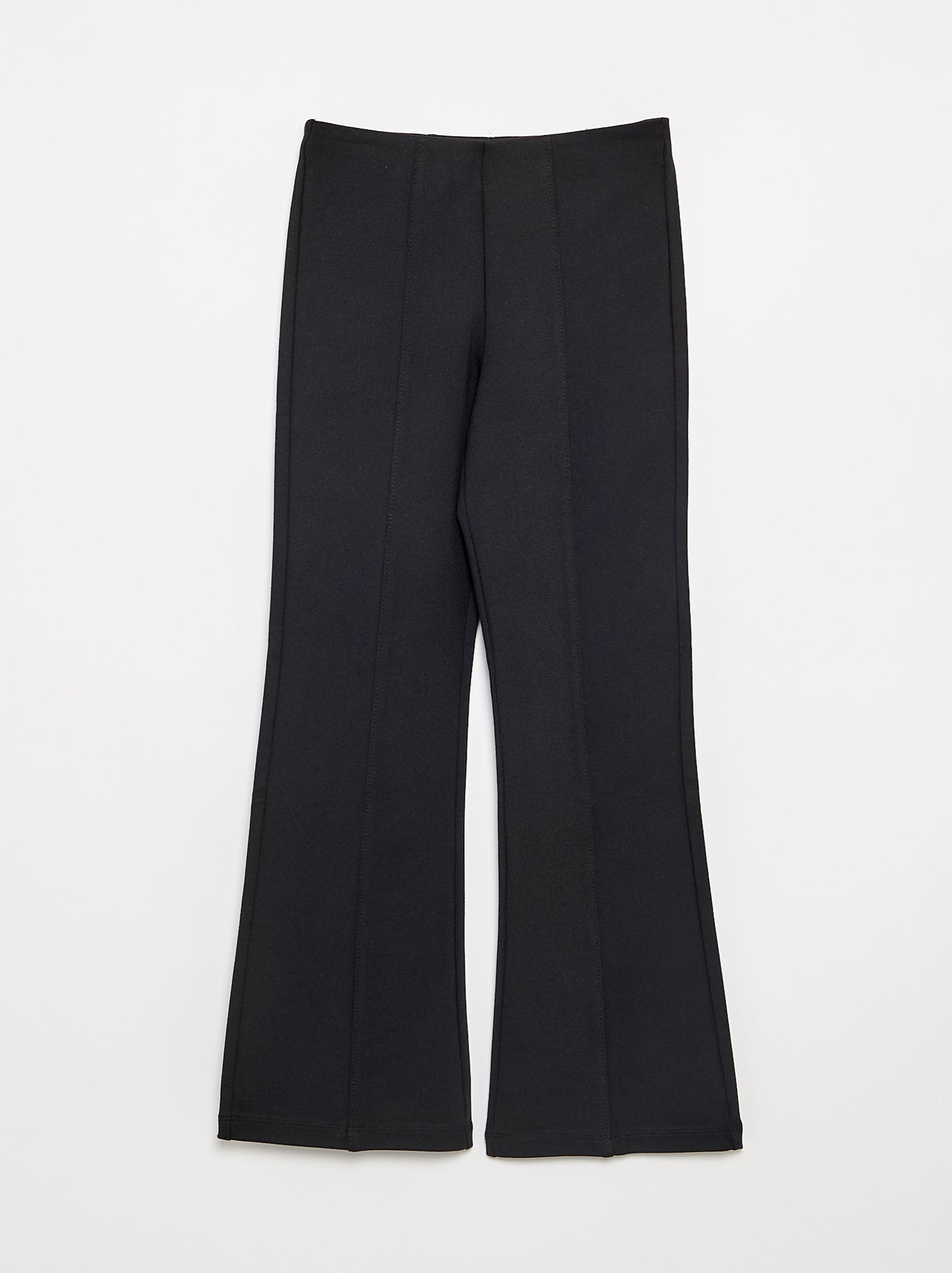Pantalon forme flare - Noir (GJD68_1)