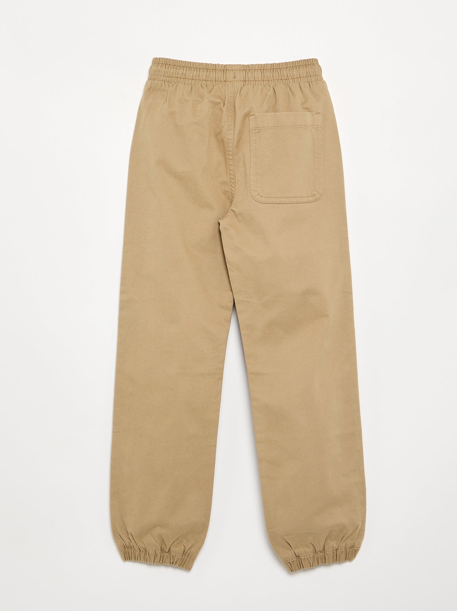 Pantalon de jogging en twill - coupe ajustée - Beige