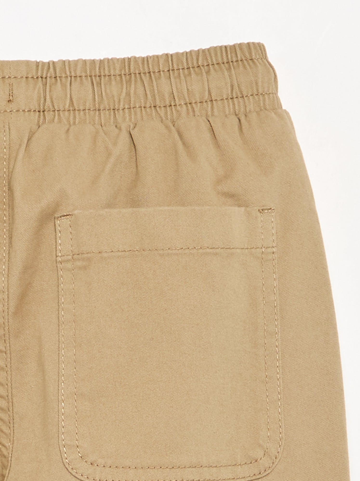 Pantalon de jogging en twill - coupe ajustée - Beige