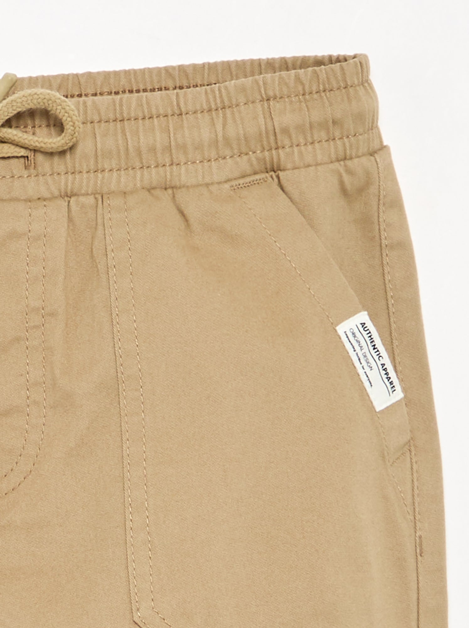 Pantalon de jogging en twill - coupe confortable - Beige