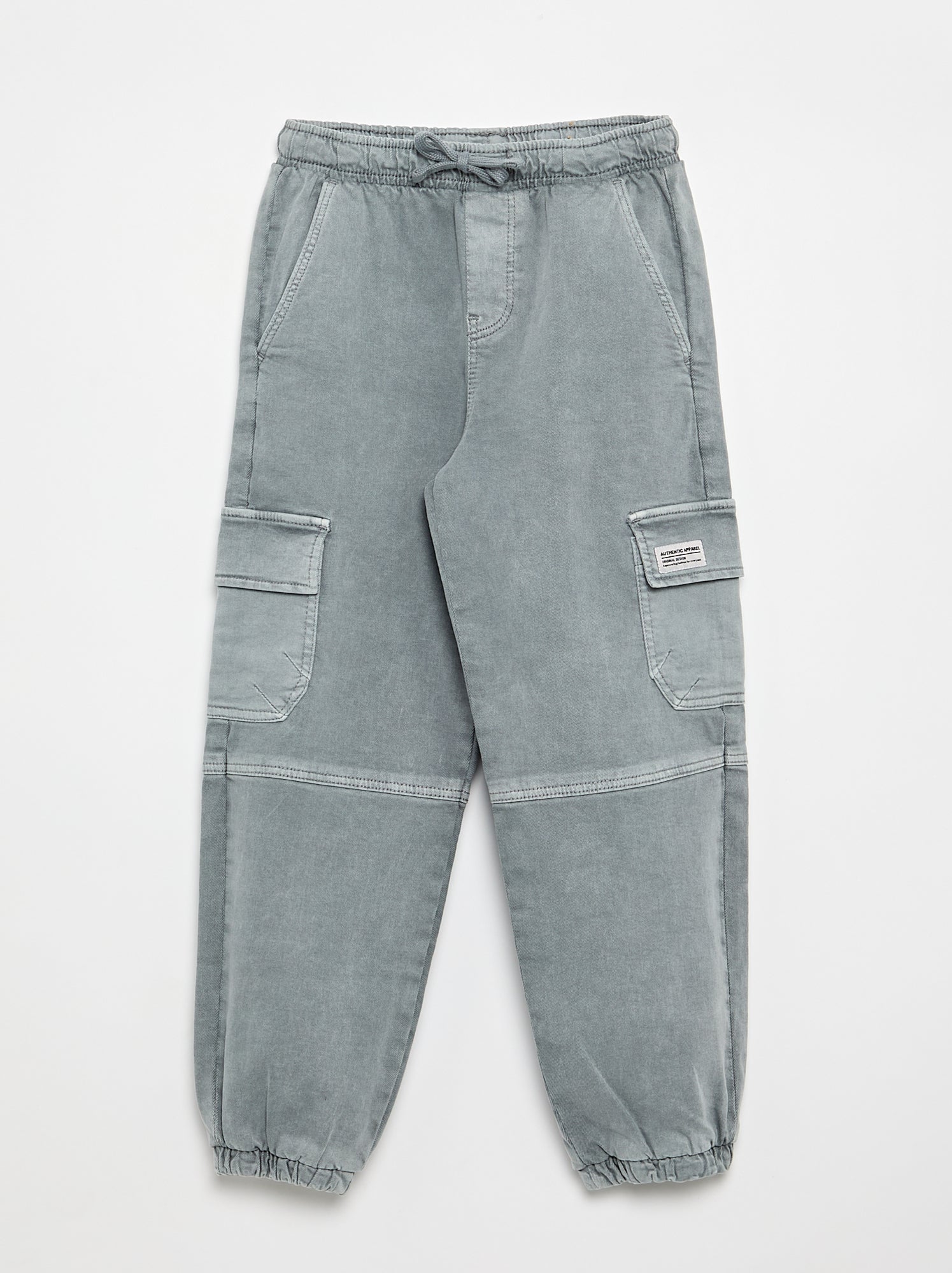 Pantalon forme jogging - Gris