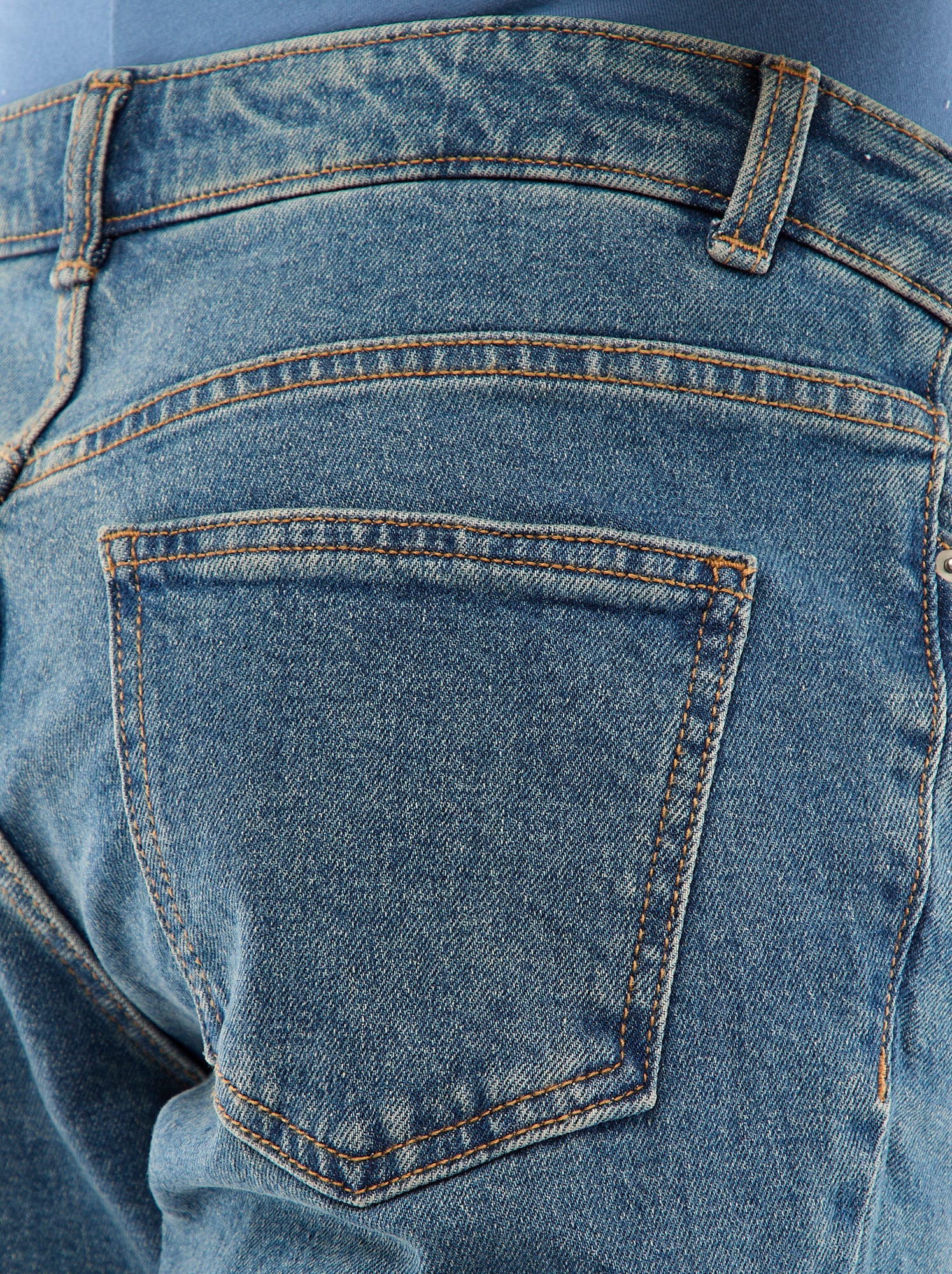Pantalon grossesse avec ceinture stretch - Bleu (EPX64_2)