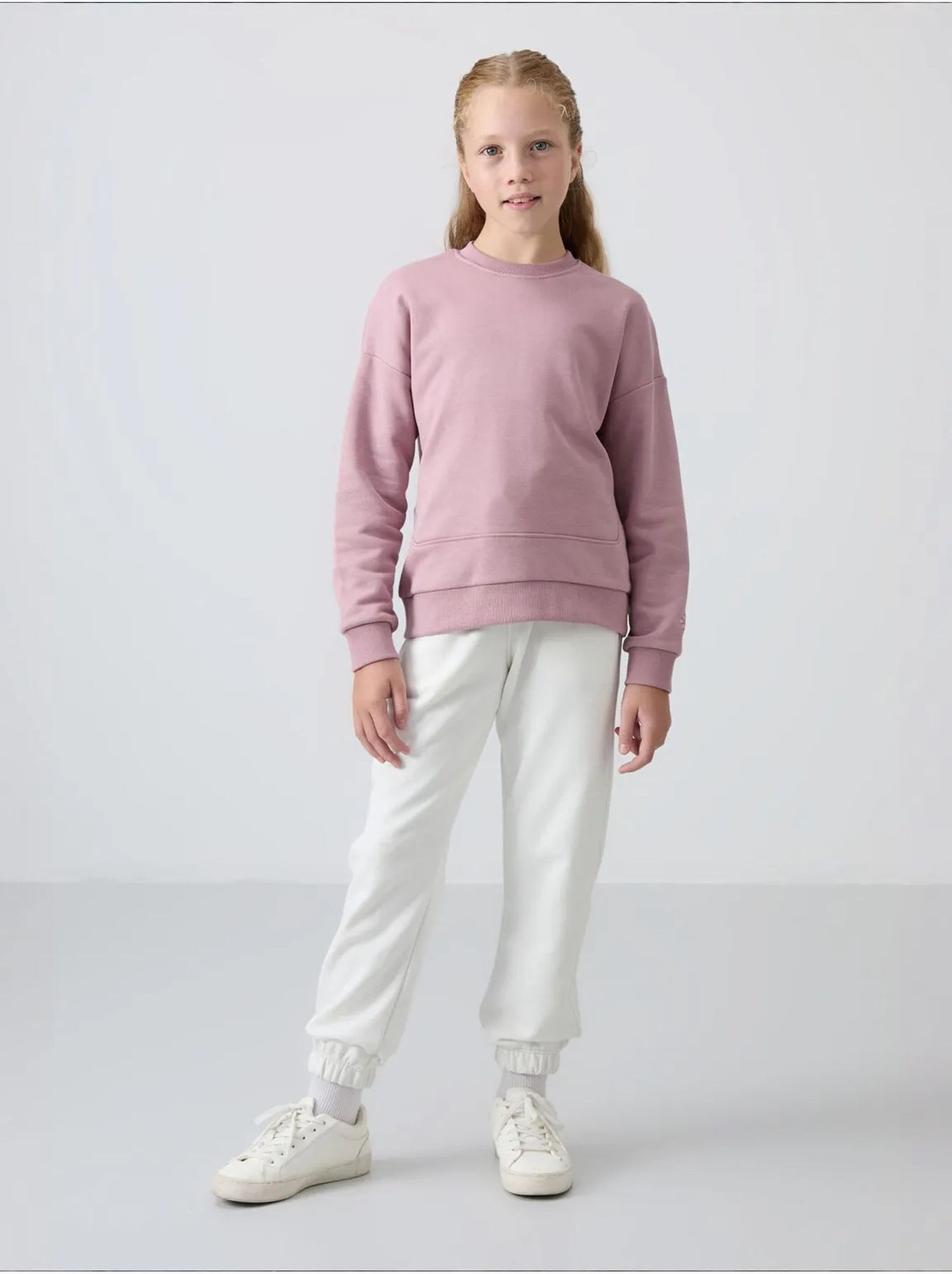 Pantalon jeune à taille cordon tommy - Blanc cassé