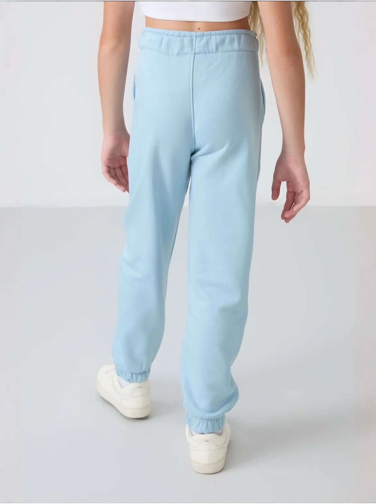 Pantalon jeune à taille cordon tommy - Bleu ciel